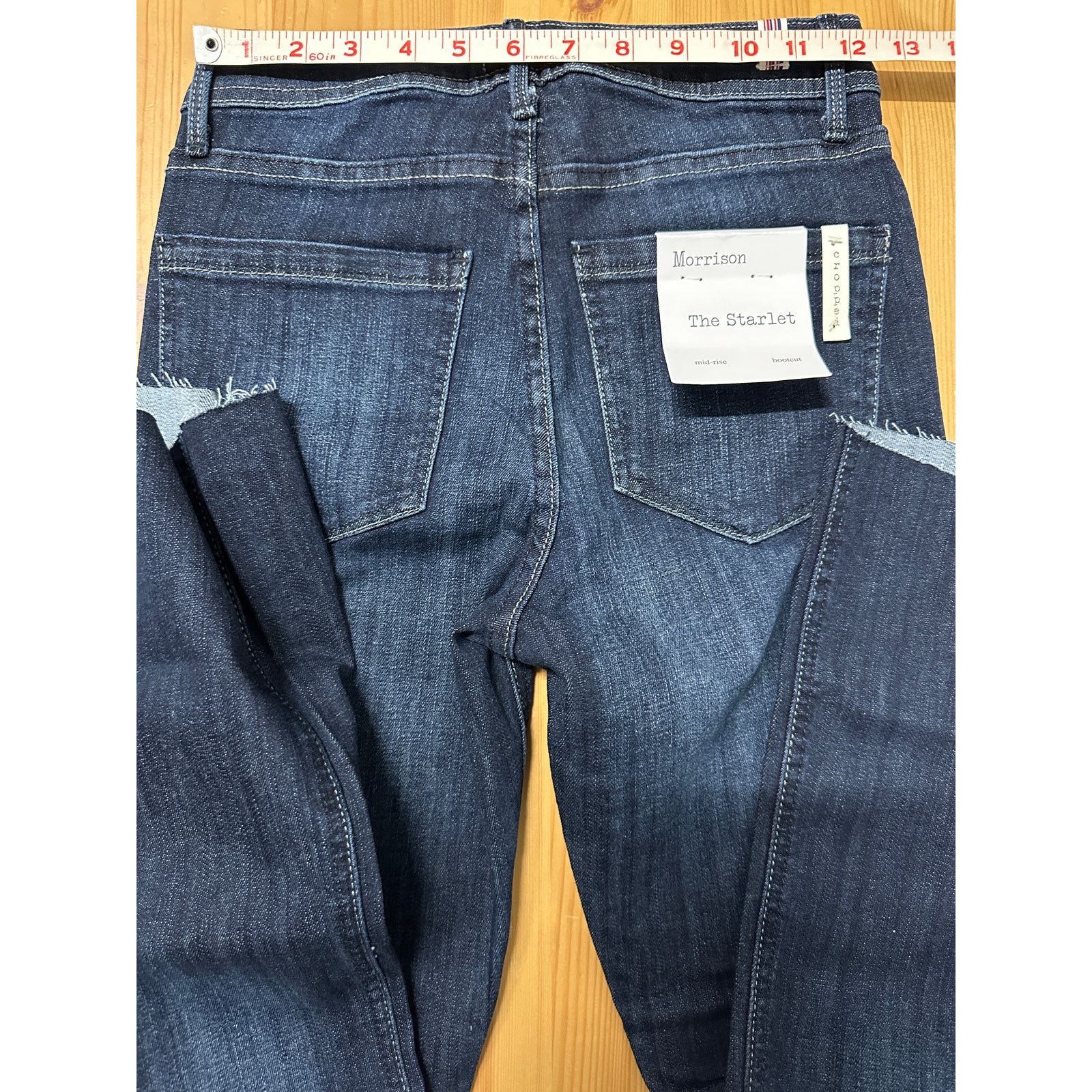 Other NWT Morrison The Starlet Mid Rise Bootcut Jeans Cropped 25 Size 25" / US 0 / IT 36 - 11 Thumbnail