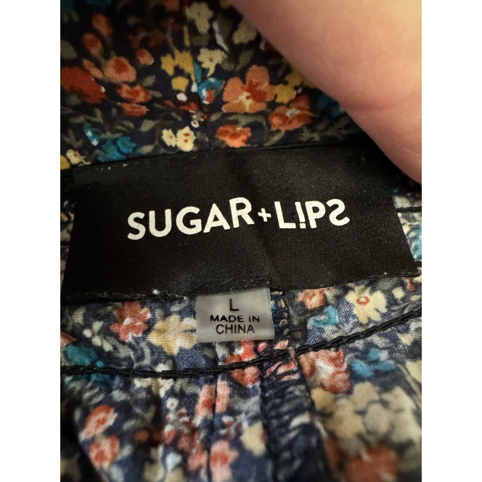 Other Sugar Lips Brandi Floral Shoulder Strap Dress navy Large Size L / US 10 / IT 46 - 11 Thumbnail