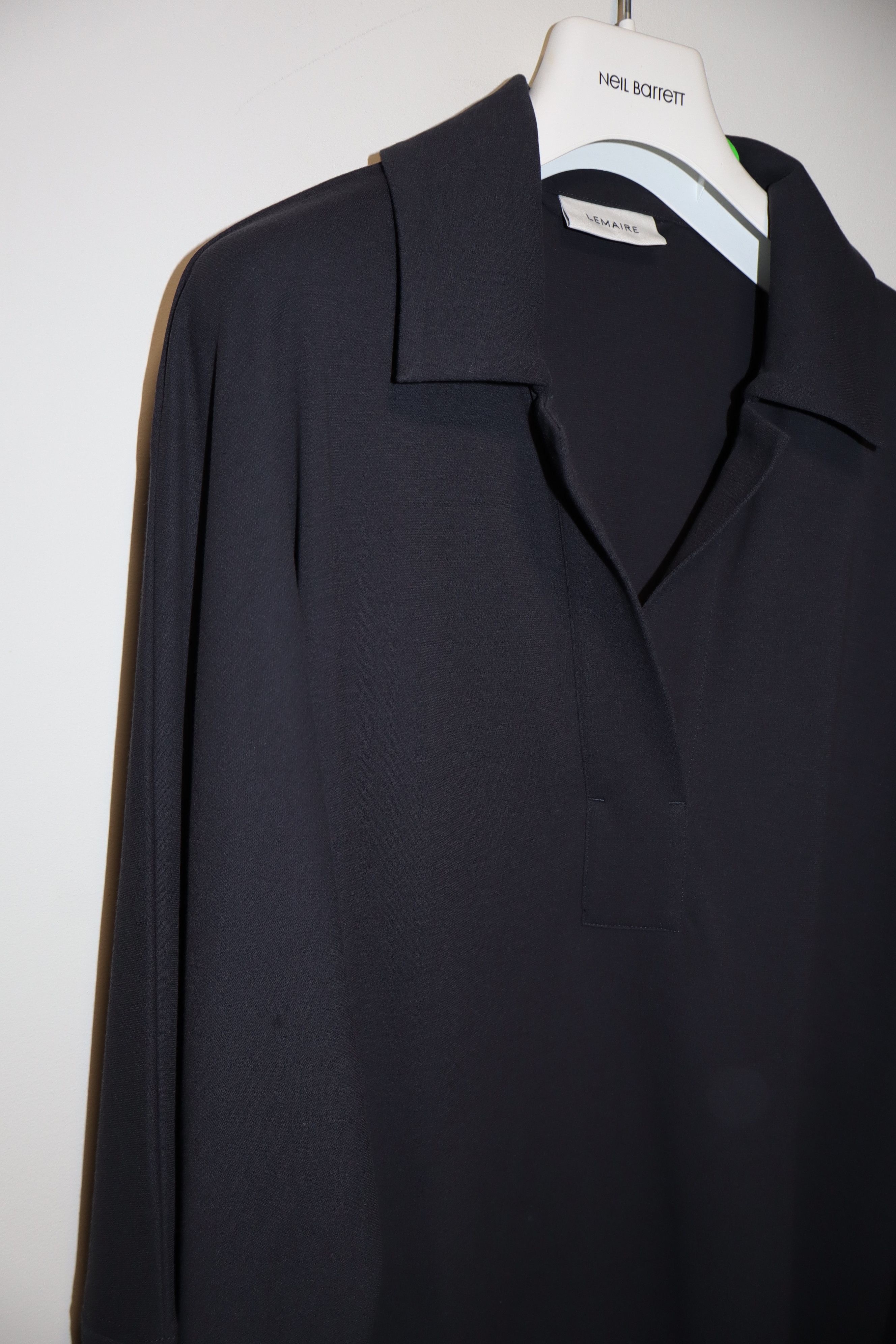 Lemaire Cotton crepe polo Size L / US 10 / IT 46 - 8 Thumbnail