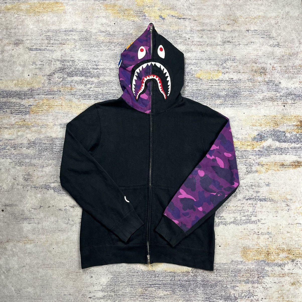 Bape Bape shark wgm camouflage full zip hoodie Size US L / EU 52-54 / 3 - 2 Thumbnail