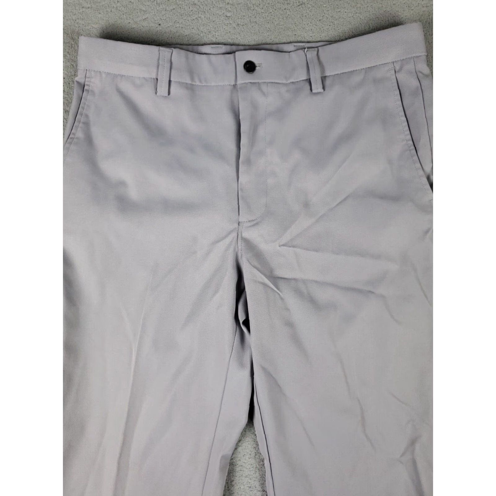 Callaway Callaway Gray Chino Pants Mens 34x30 Flat Front Casual Trousers Size US 34 / EU 50 - 2 Thumbnail