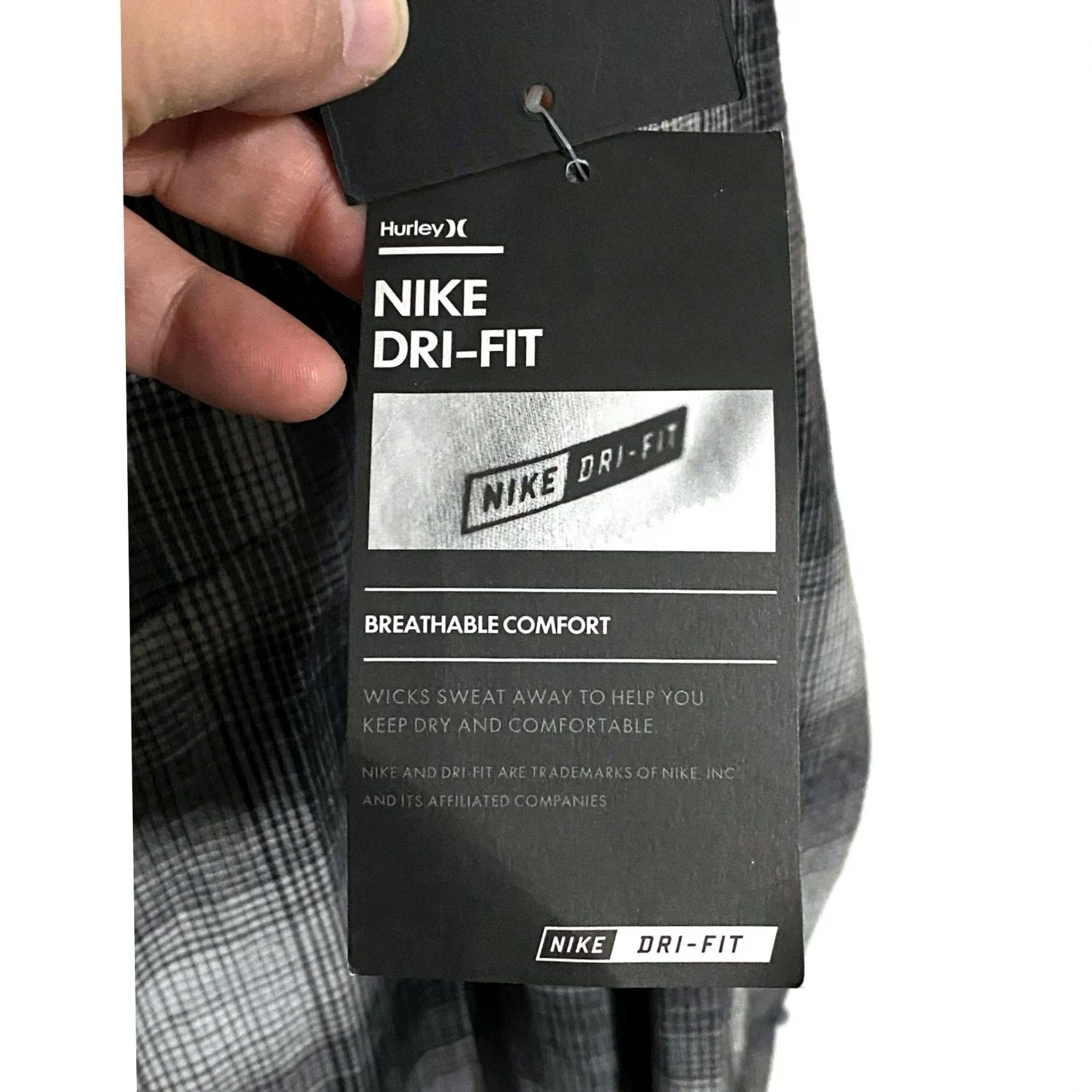 Hurley Hurley x Nike Dri-FIT Wilson Flannel Button Shirt Womens XS Plaid Grunge Surf Casual Womens XS Grunge Preppy Size XS / US 0-2 / IT 36-38 - 7 Thumbnail