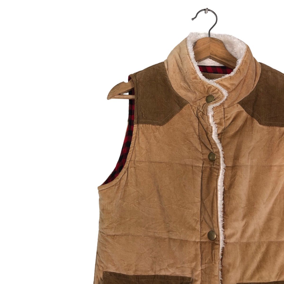 Japanese Brand 🔥Vintage Biker Vest Utility Pocket Billabong Blanket Tartan Size US M / EU 48-50 / 2 - 7 Thumbnail