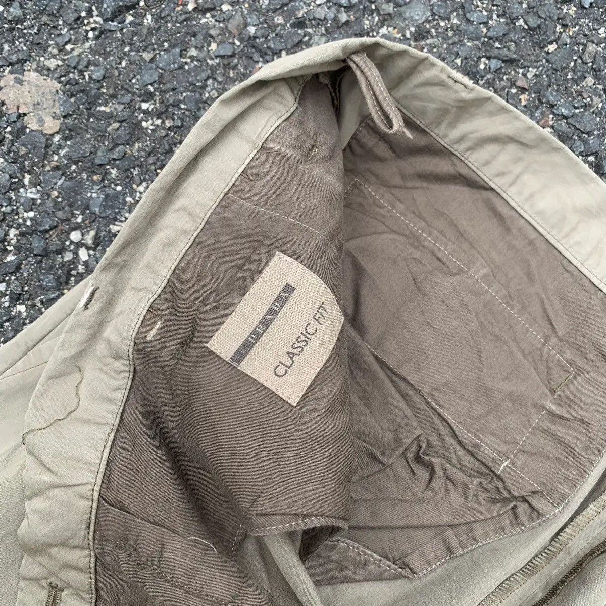 Designer × Prada × Vintage Prada W34 L33 Trousers Blank Designer Chino Pants Size US 34 / EU 50 - 12 Thumbnail