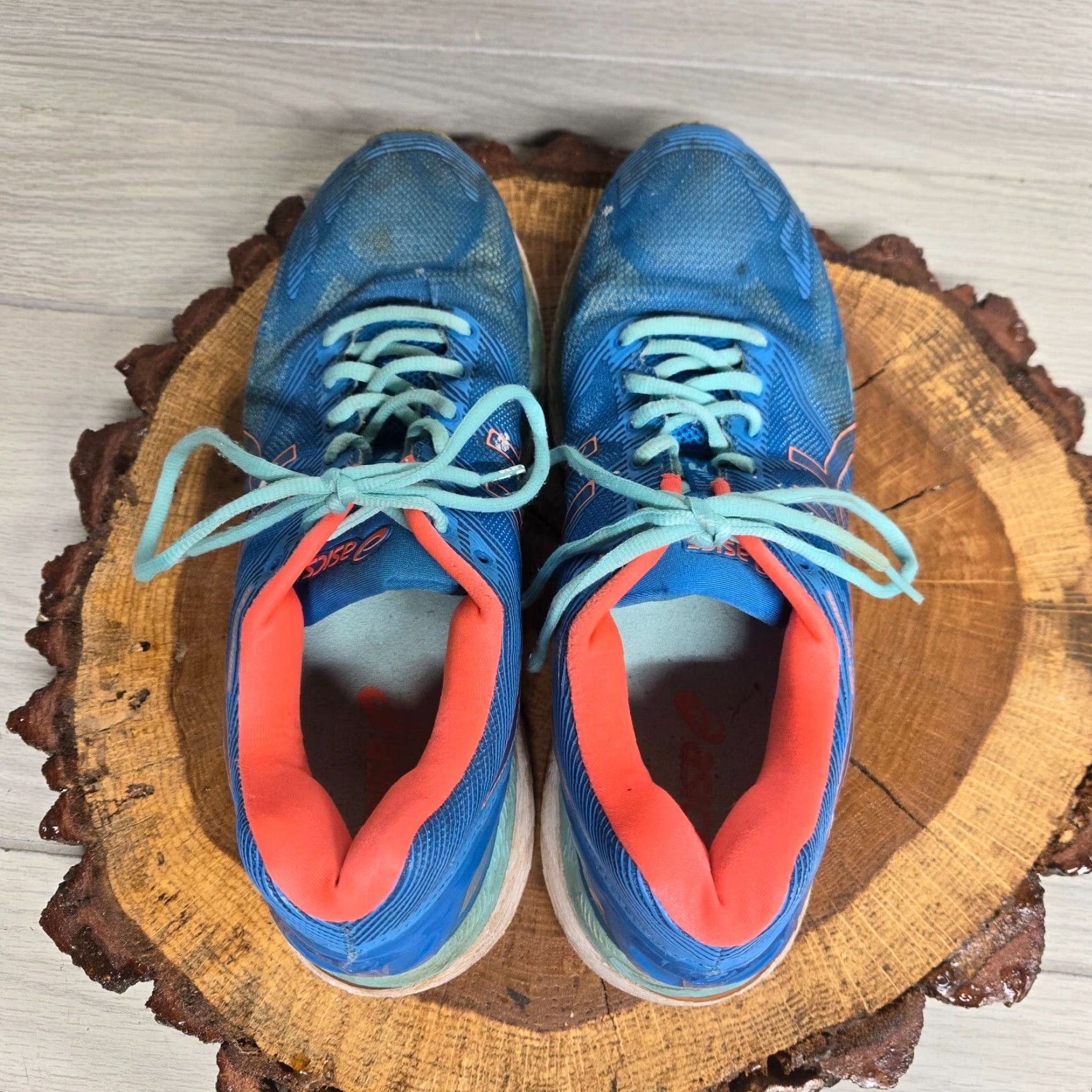 Asics ASICS Womens Gel Nimbus 19 Shoes Blue Running Shoes Lace Up Low Top Size 10 Womens Size L / US 10 / IT 46 - 5 Thumbnail