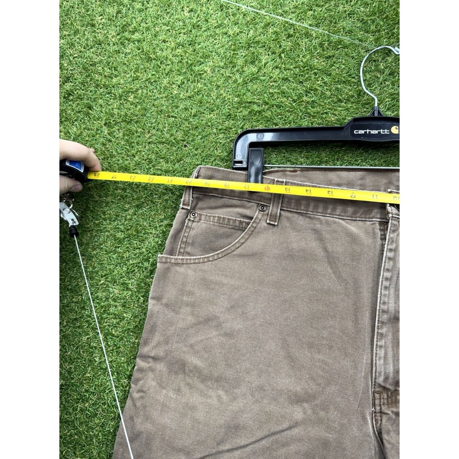Dickies Dickies 874 Work Pants Mens 40x34 Original Fit Twill Workwear Carpenter Pants Brown 5-Pocket Straight Inseam 34 Mens Dickies 874 Size US 40 / EU 56 - 3 Thumbnail