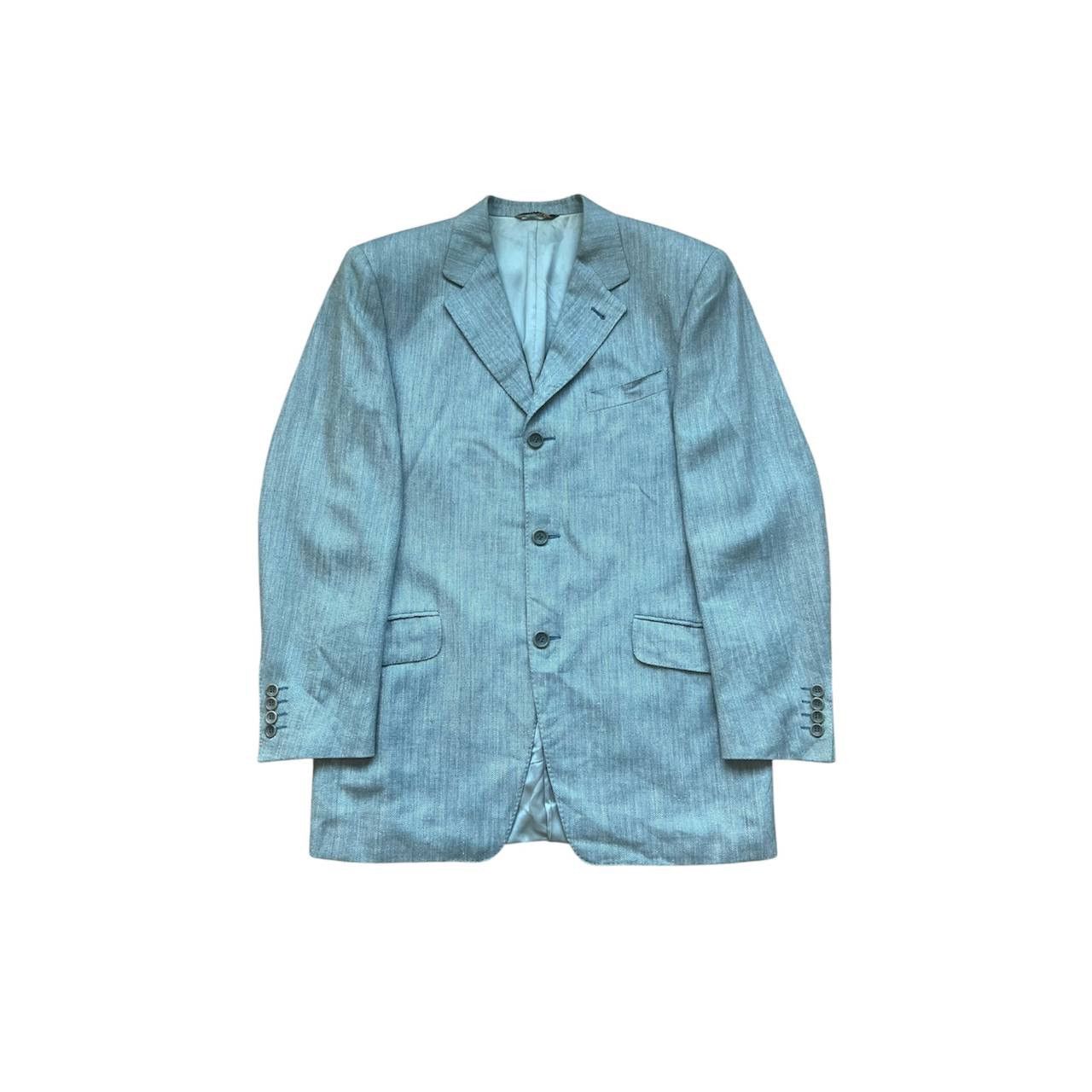 Celine 80/90’s CELINE HOMME RARE GREY MENS LINEN BLAZER JACKET 48 Size US L / EU 52-54 / 3 - 1 Thumbnail