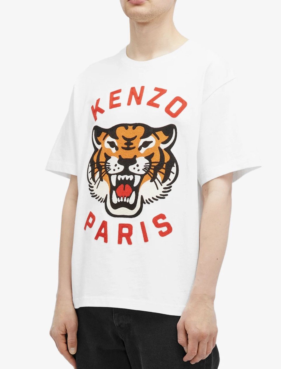 Kenzo Kenzo Tiger Embroidered T-Shirt White M Size US M / EU 48-50 / 2 - 4 Thumbnail