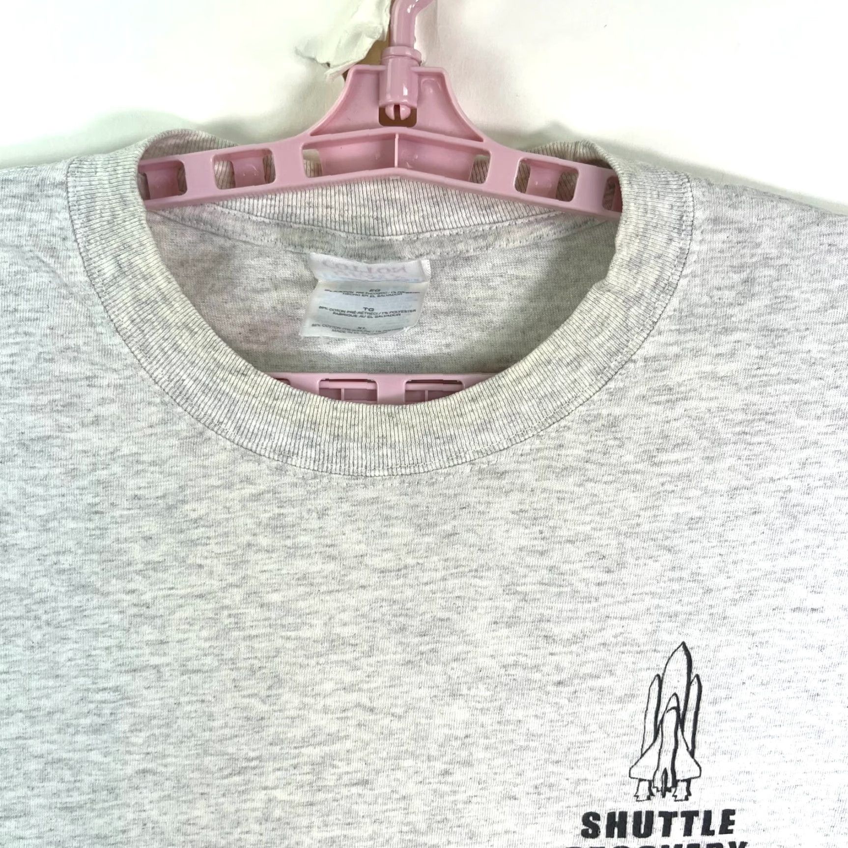 Gildan VINTAGE Columbia Shuttle Recovery T Shirt Adult XL Gray Gildan Logo Graphic Print 2000s USA 90s? Size US XL / EU 56 / 4 - 4 Thumbnail