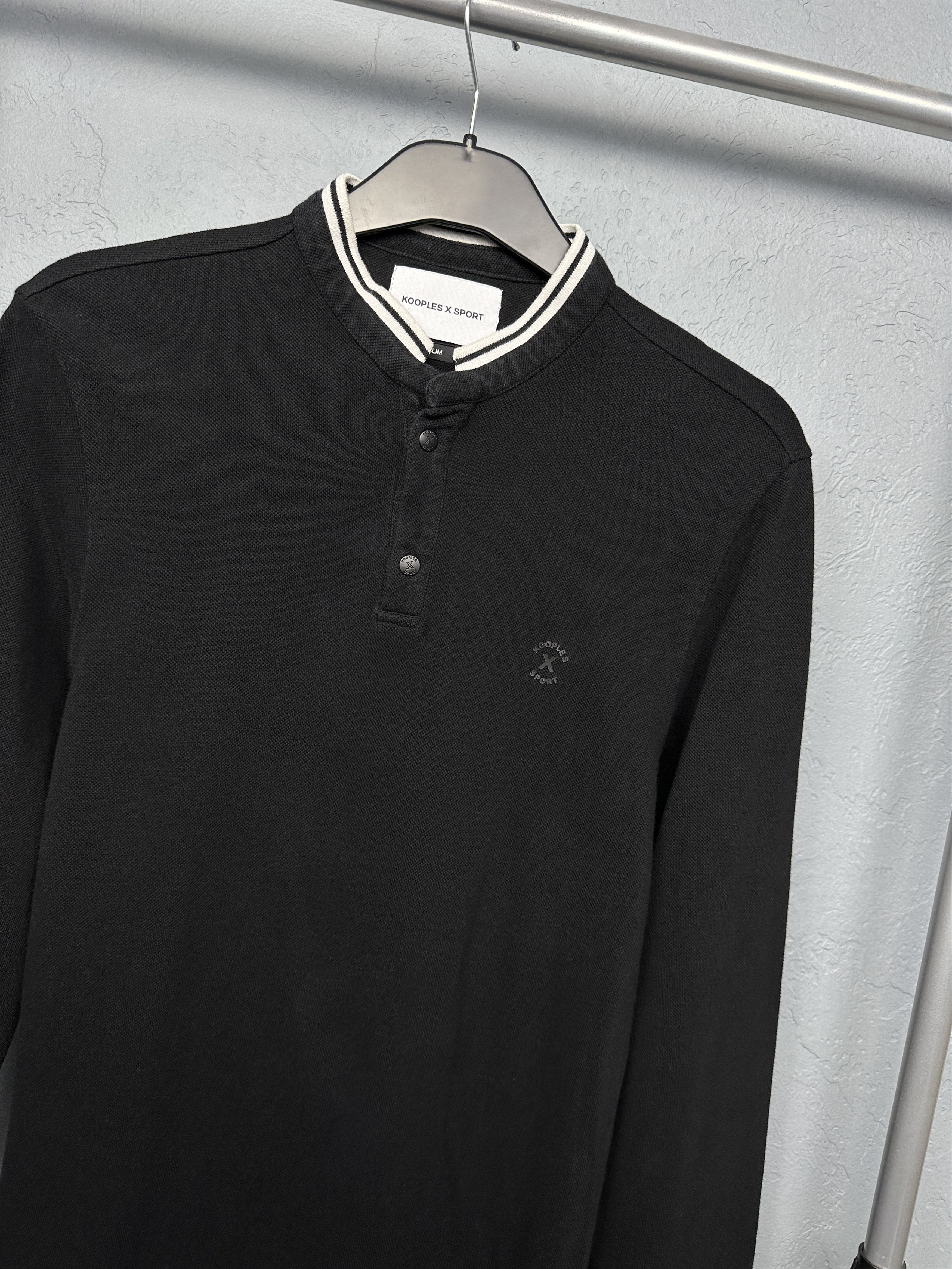 The Kooples The Kooples X Sport Mens Henley Long Sleeve Polo Shirt Size US XS / EU 42 / 0 - 2 Thumbnail