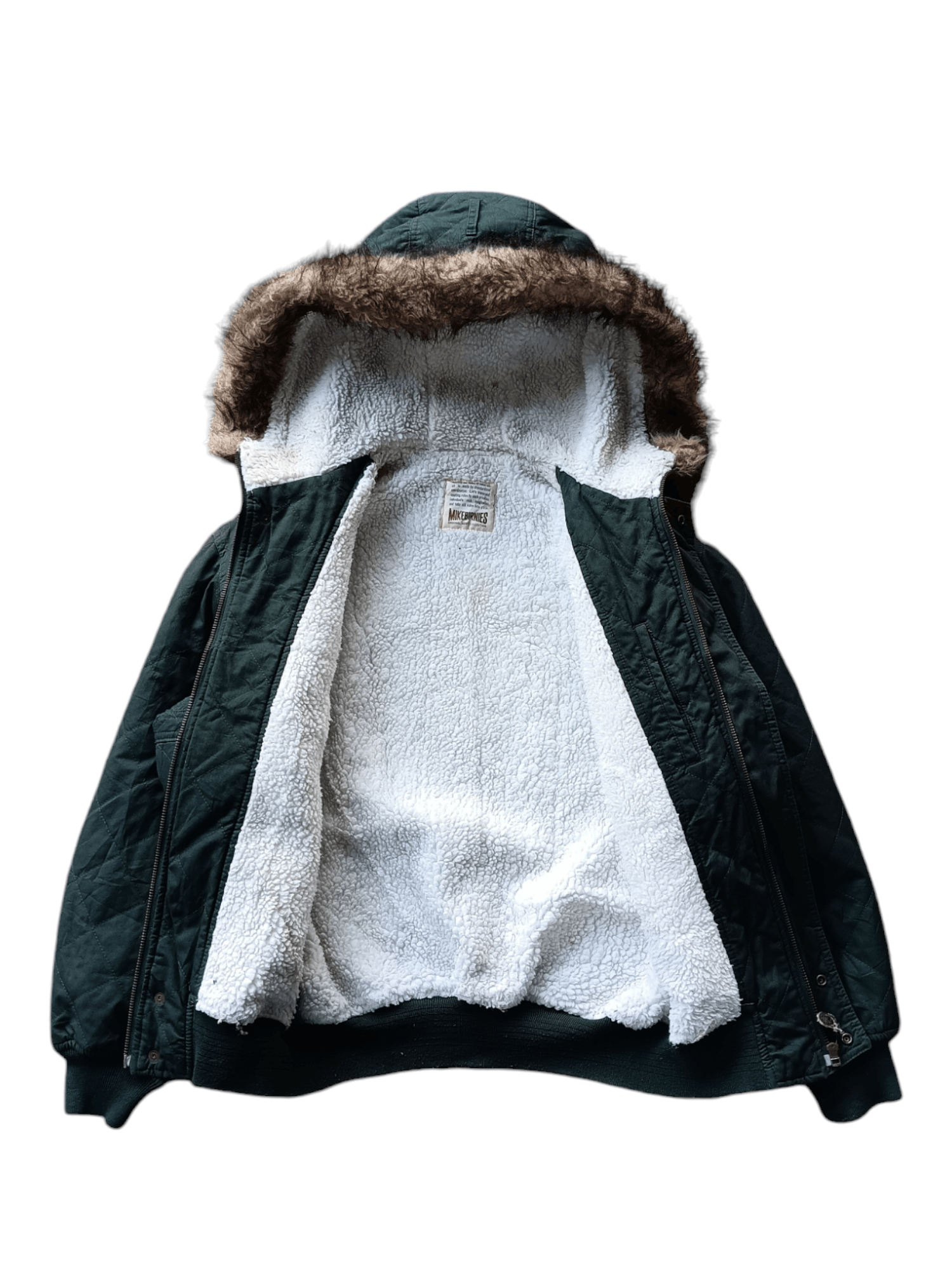 If Six Was Nine × Le Grande Bleu (L.G.B.) × Vintage Vintage mikebirnies fur hoodie sherpa lined jacket Size US XL / EU 56 / 4 - 4 Thumbnail