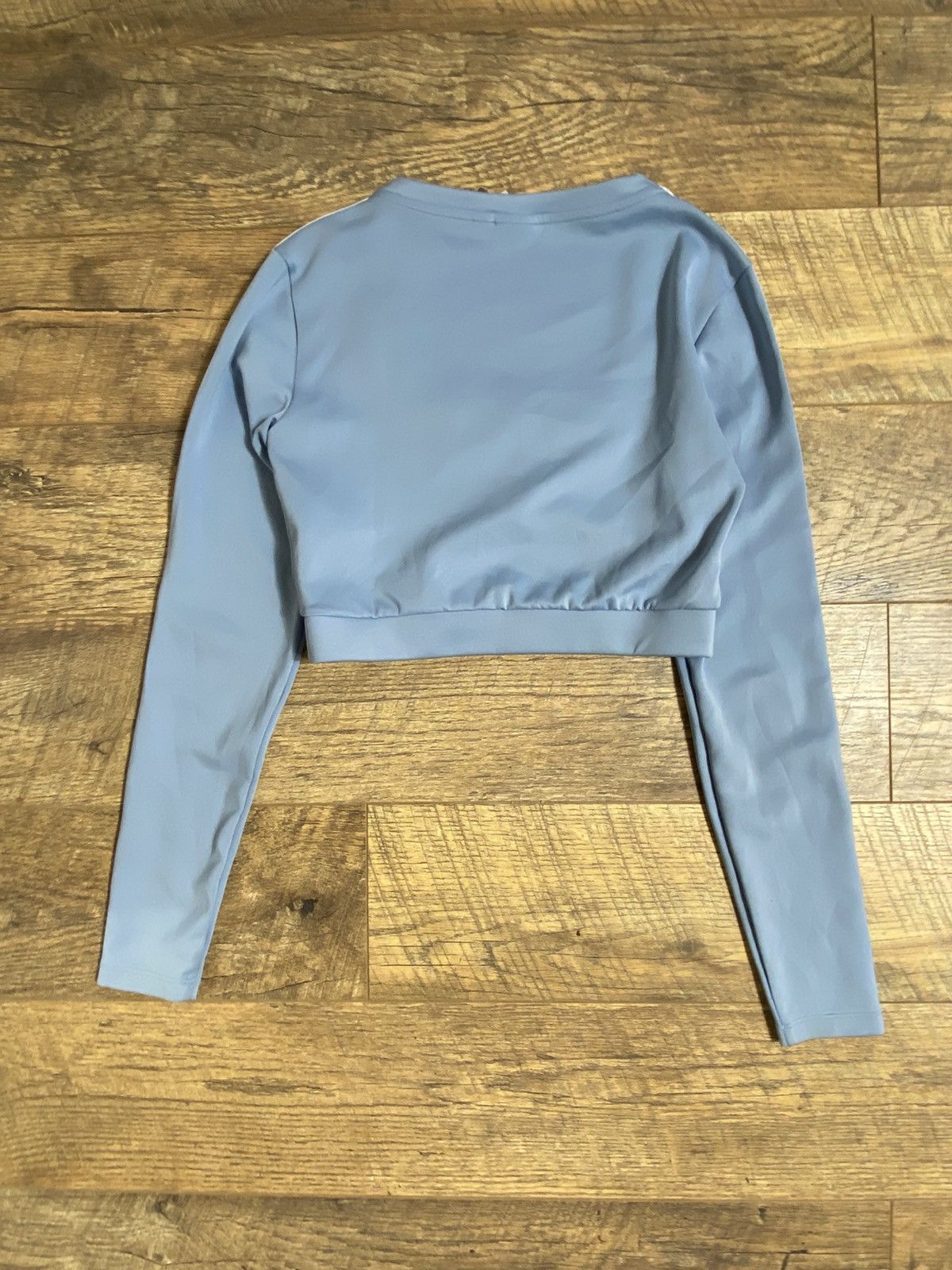 Adidas Rare Adidas Avant Garde Blue Long Sleeve Crop Top Y2K S Size S / US 4 / IT 40 - 4 Thumbnail