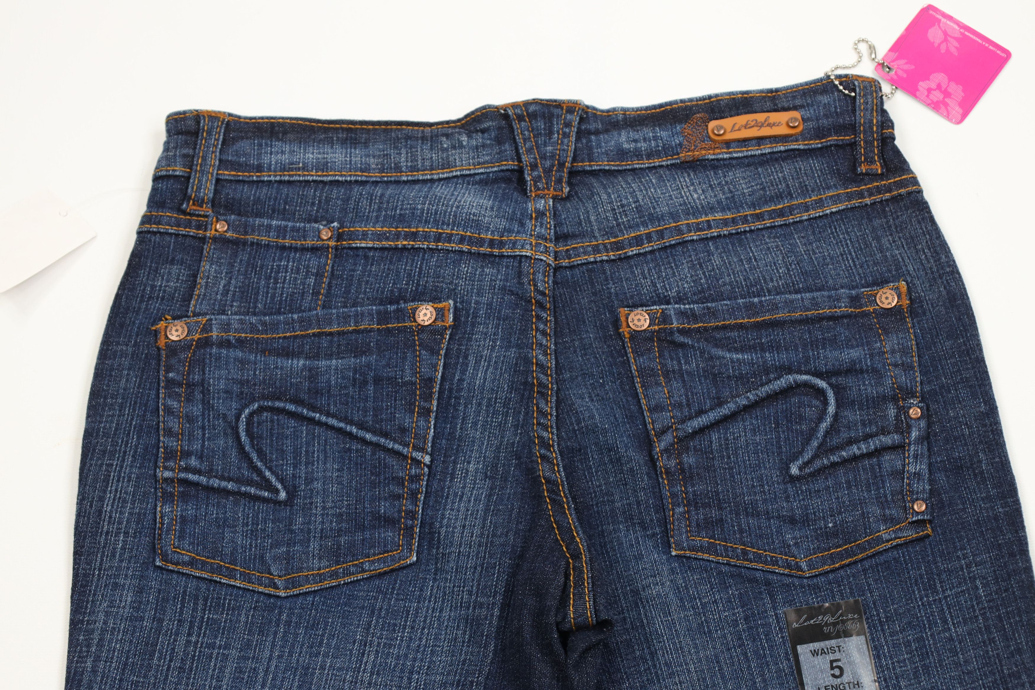 Vintage Deadstock Vintage Y2K Lot 29 Tunes Flared Wide Leg Jeans Size 27" / US 4 / IT 40 - 14 Thumbnail