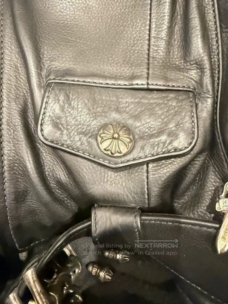 Chrome Hearts Classic Black Leather Motorcycle Jacket. Size US M / EU 48-50 / 2 - 6 Thumbnail
