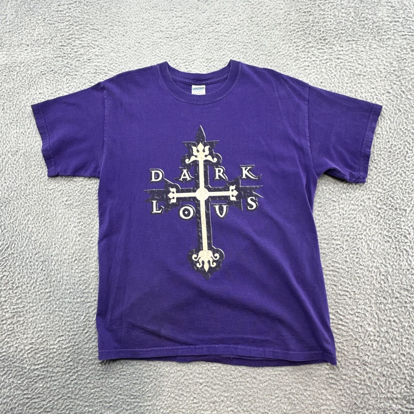 Vintage VINTAGE Rare Dark Lotus Black Rain 2004 Y2K Purple T-Shirt Large Shirt Men Cotton Gildan 5000 Music Limited Edition Twiztid ICP-1990s 2000s Womens? Size US L / EU 52-54 / 3 - 2 Thumbnail