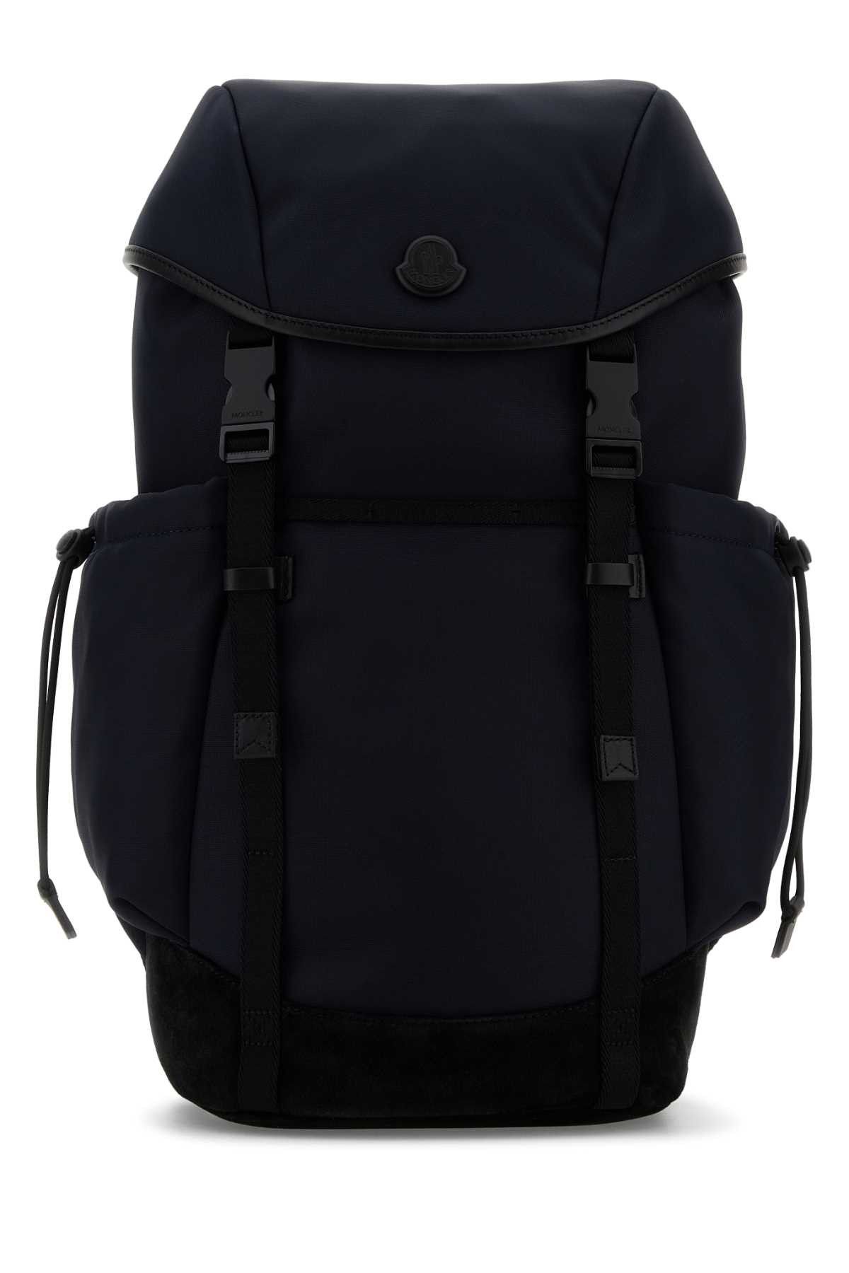 Moncler Midnight Blue Canvas Backpack Size ONE SIZE - 1 Thumbnail