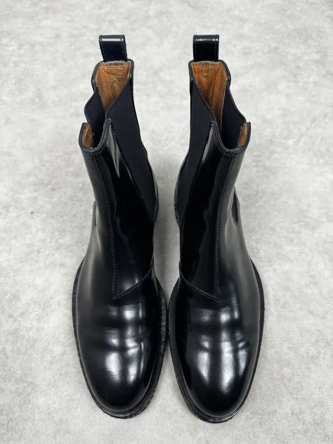 Maison Margiela 2010s Maison Margiela Black Nail Sole Leather Boots Size US 5.5 / EU 38 - 3 Thumbnail