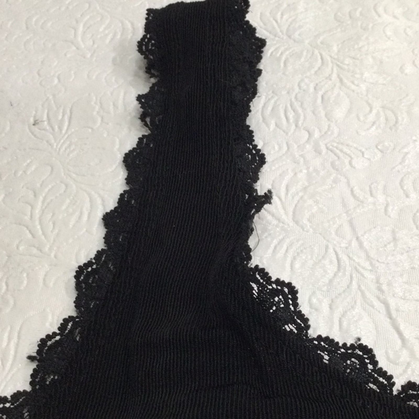 Chicos Chico's Travelers Black Lace Adjustable Strap Tank 2/L/12 Size L / US 10 / IT 46 - 16 Thumbnail