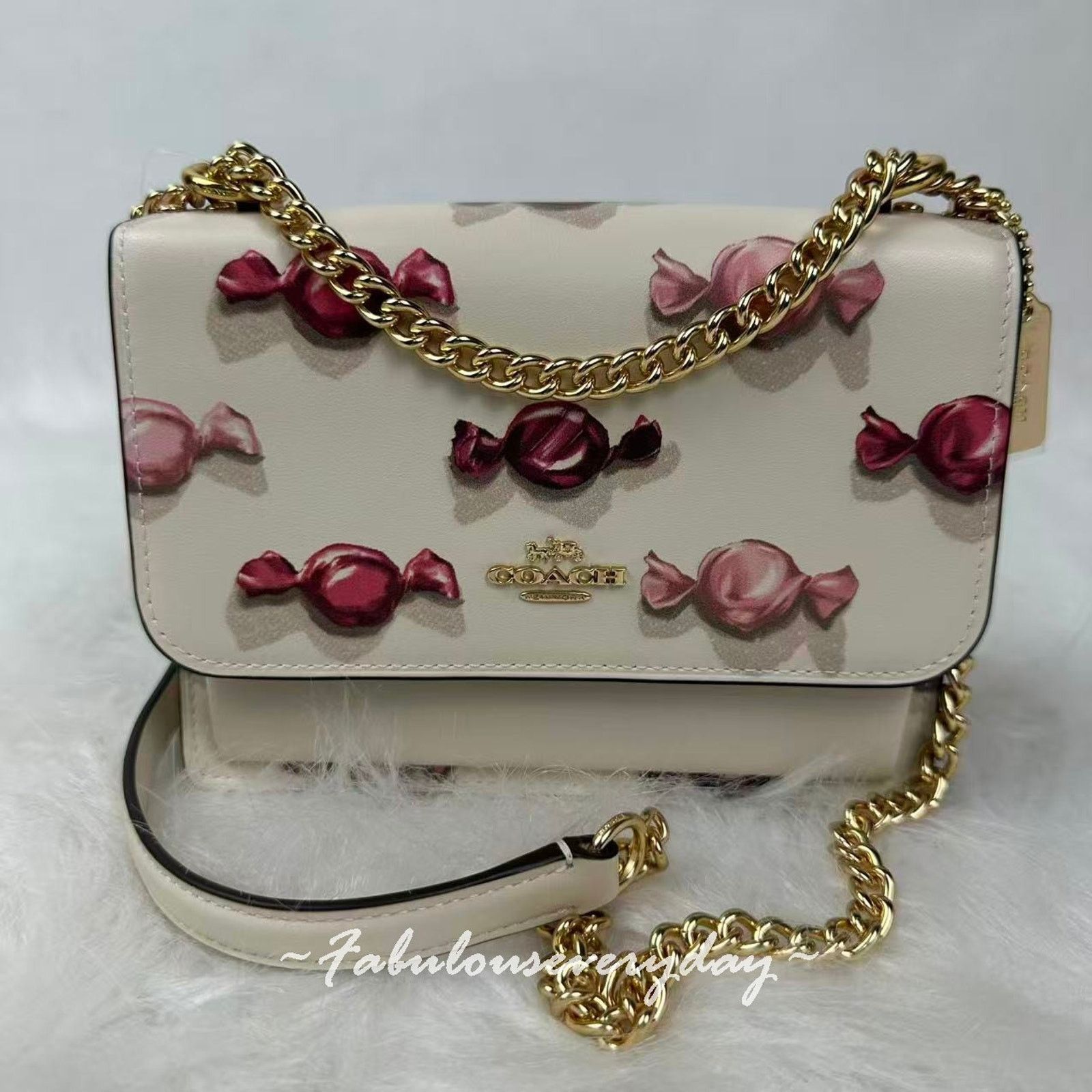 Coach Coach Mini Klare Crossbody Bag Candy in Leather/Chalk/Chalk Size ONE SIZE - 1 Thumbnail