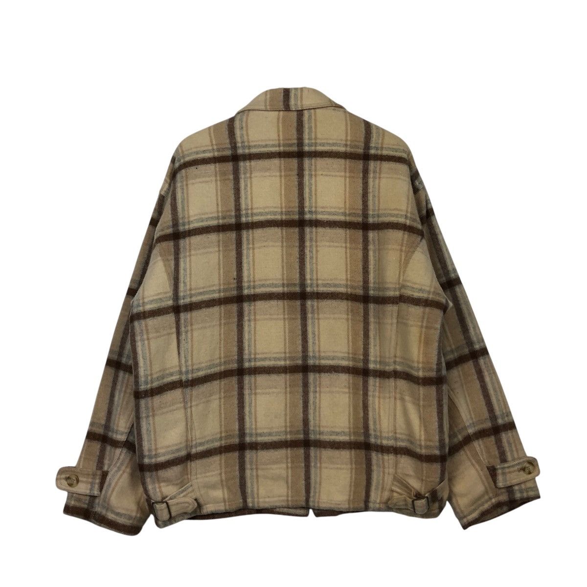 Japanese Brand 📌Vintage Chore Zipper Jacket Buckle Bourbon House Tartan Size US M / EU 48-50 / 2 - 9 Thumbnail