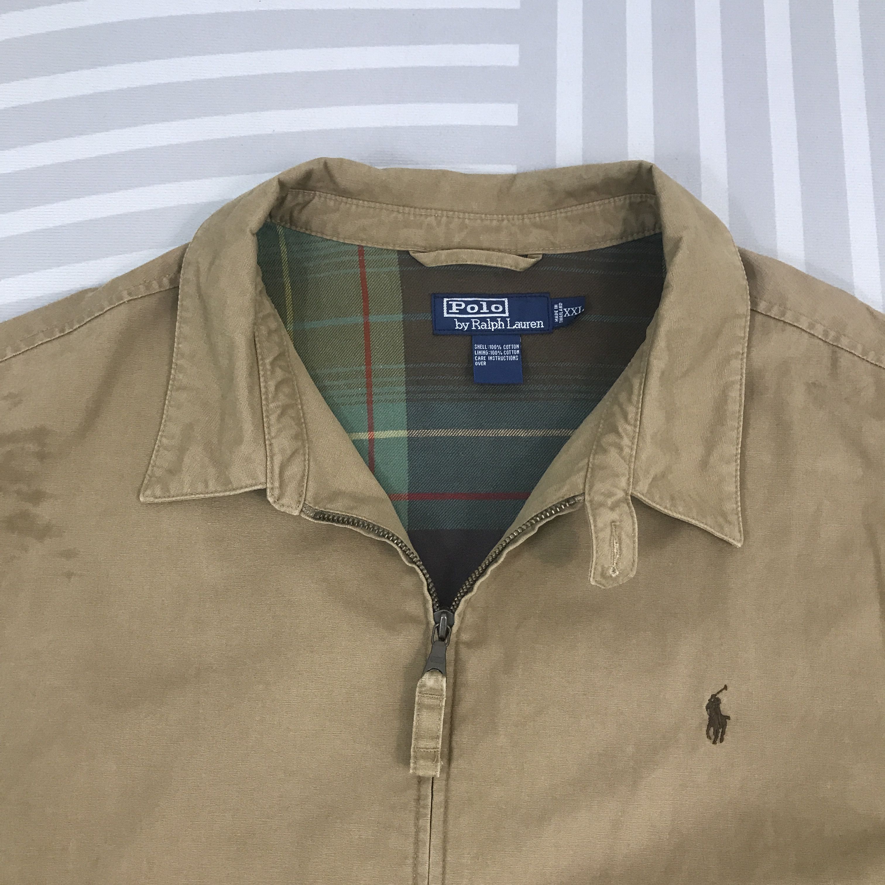 Polo Ralph Lauren × Vintage Vintage Polo Ralph Lauren Khaki Jacket Size US XXL / EU 58 / 5 - 8 Thumbnail