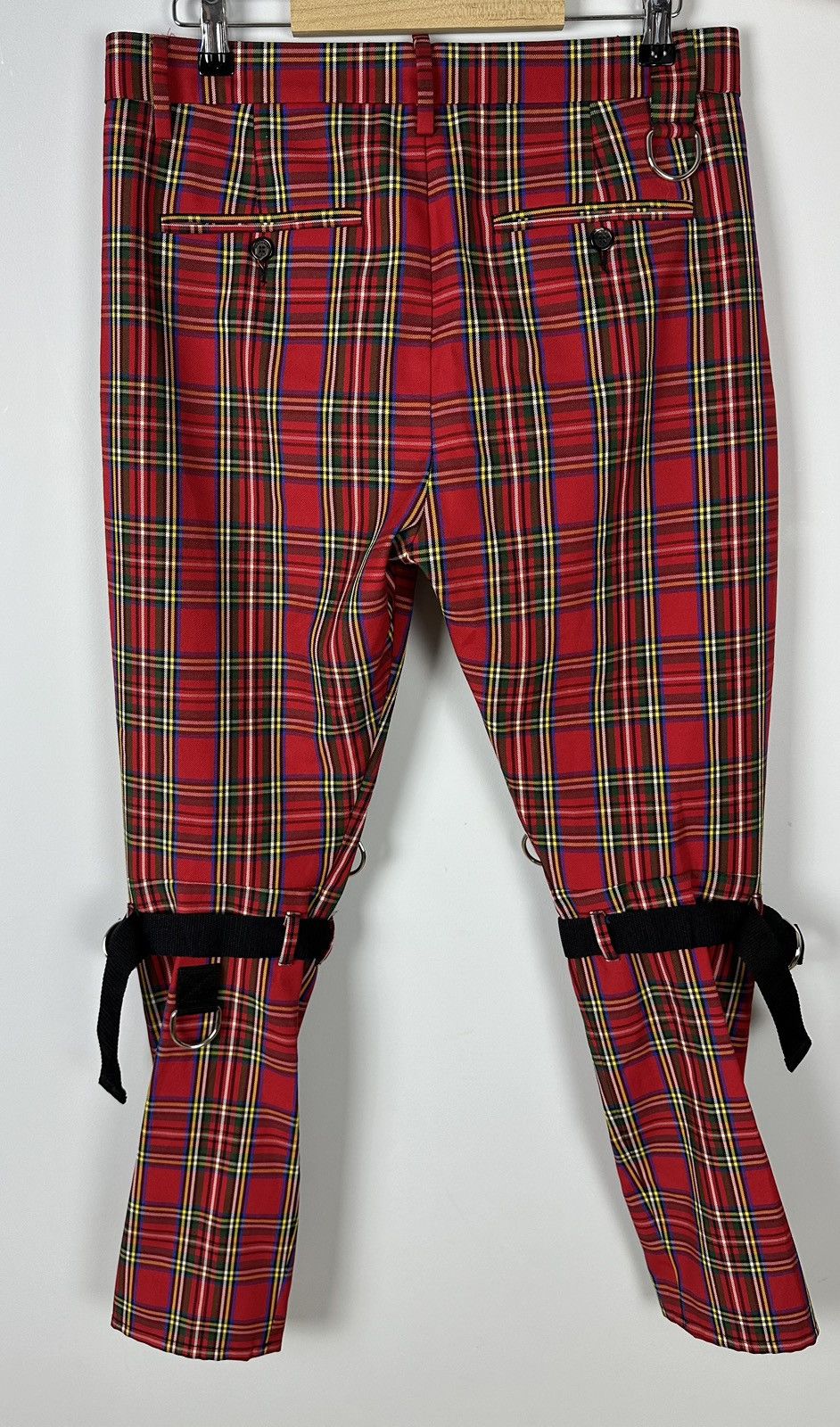 Dsquared2 DSQUARED2 Punk Check Cotton Straps Bondage Zipper pants Rave Size US 30 / EU 46 - 5 Thumbnail