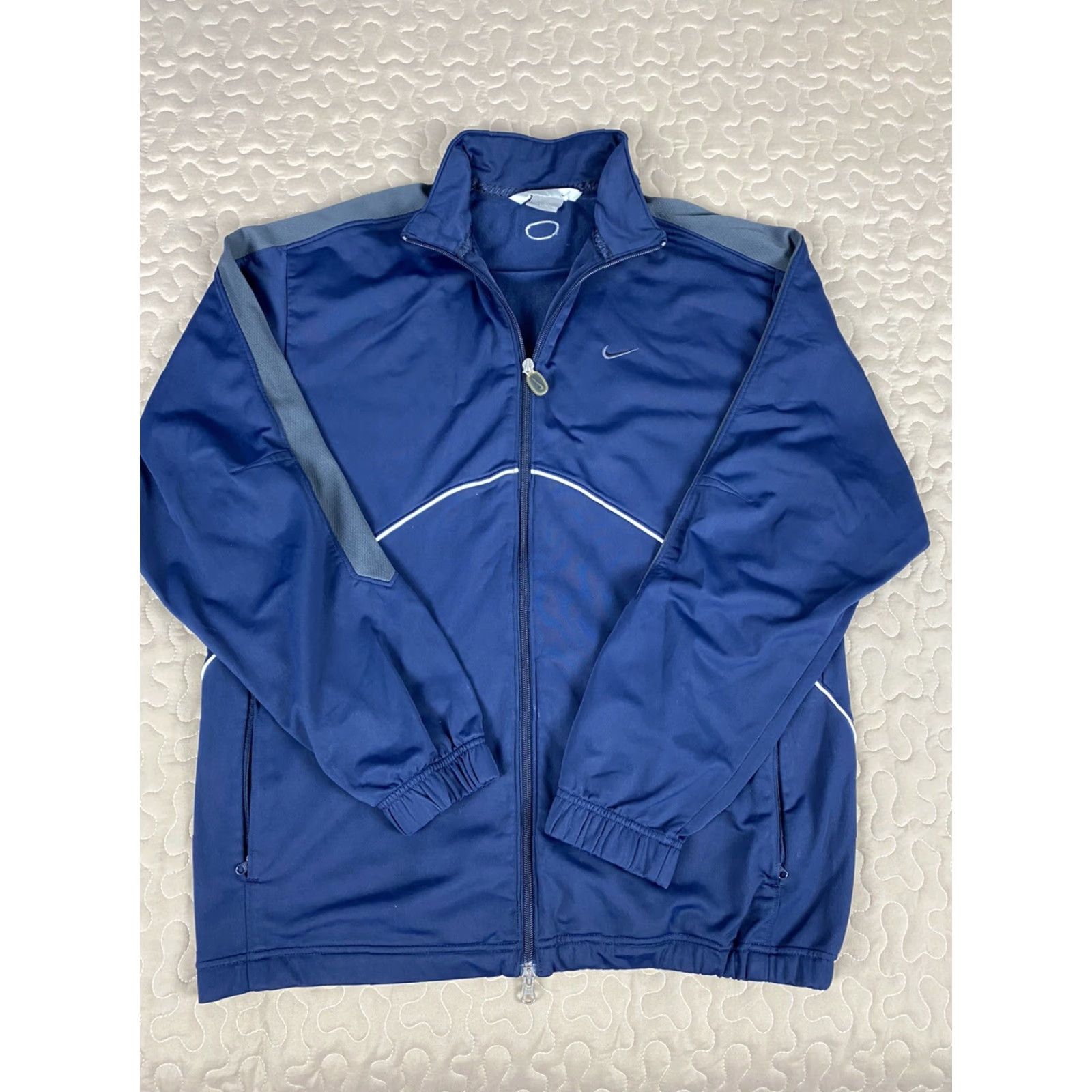 Nike Nike Air Track Jacker Windbreaker Jacket Mens L Blue Size US L / EU 52-54 / 3 - 2 Thumbnail