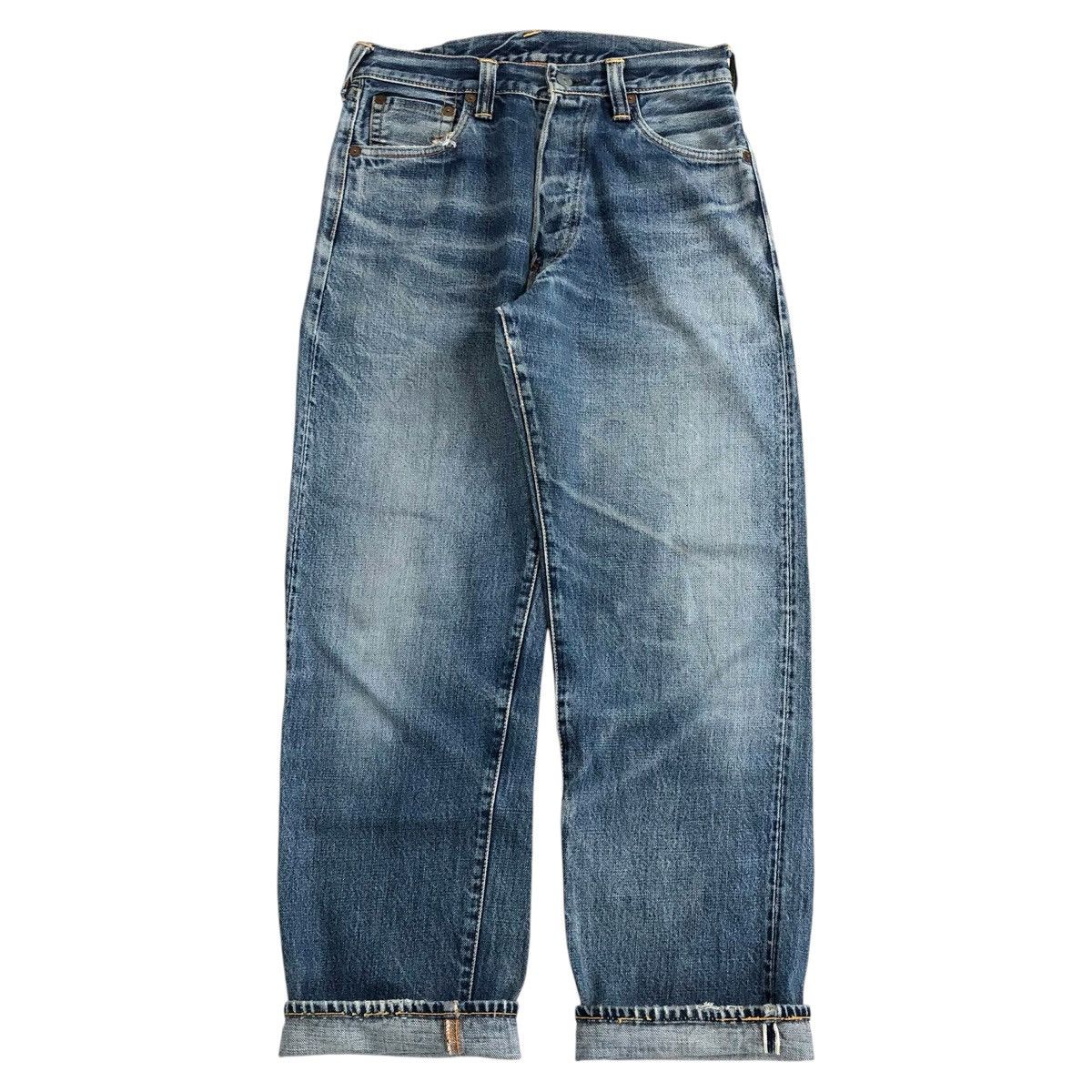 Evisu Vintage Evisu Japan Selvedge Distressed Faded Denim Pants Size US 28 / EU 44 - 12 Thumbnail