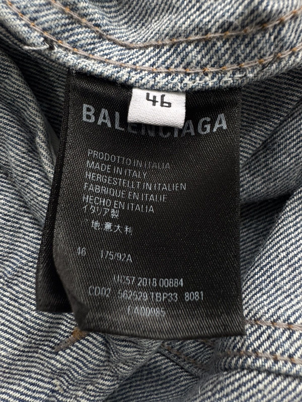 Balenciaga Balenciaga - Graffiti Denim Jacket Size US S / EU 44-46 / 1 - 14 Thumbnail