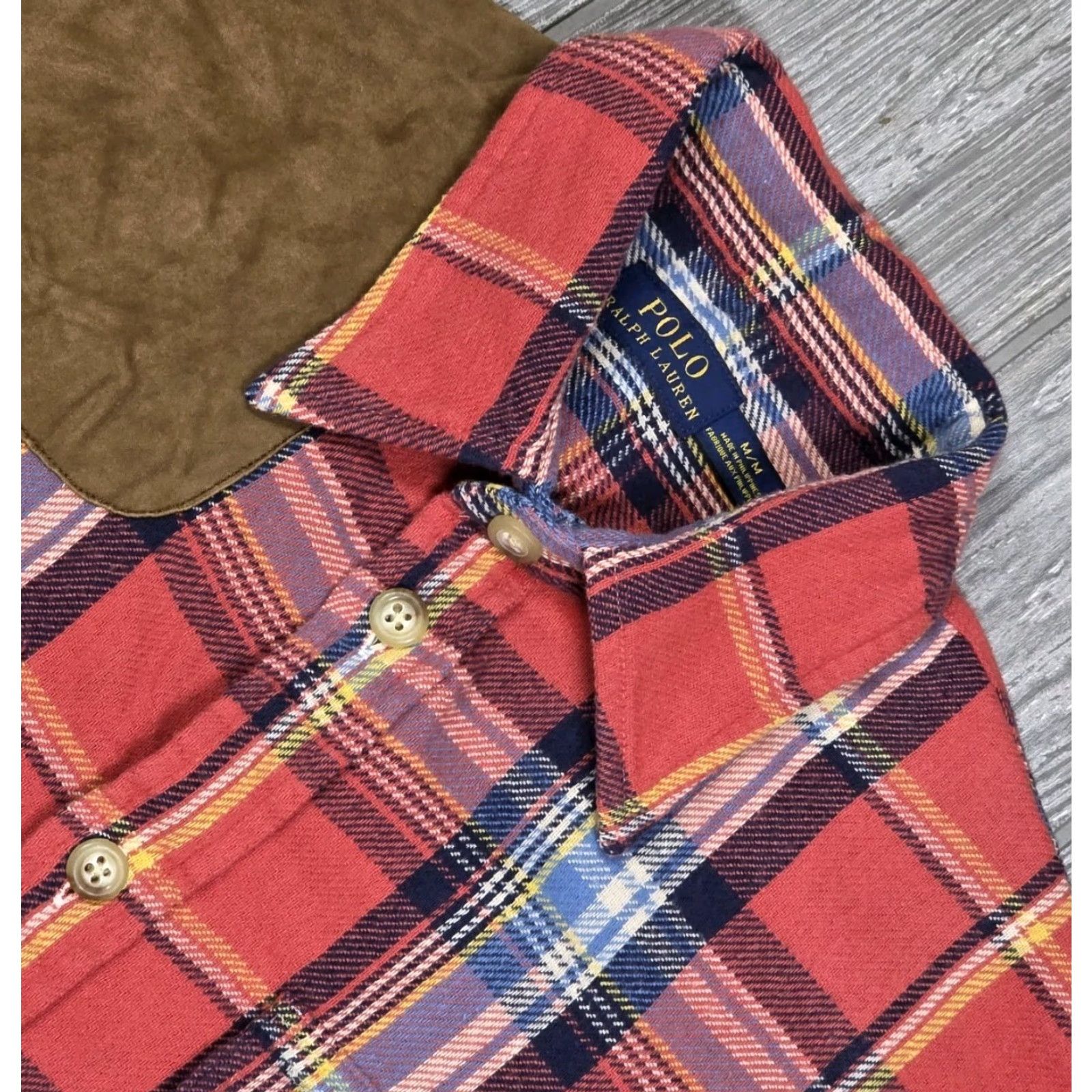 Polo Ralph Lauren Polo Ralph Lauren Shirt Men Button-Up Salmon Plaid Flannel Button Up Shirt M Size Multicolor 100% Cotton Casual Plaid 2010-2019 Size US M / EU 48-50 / 2 - 5 Thumbnail
