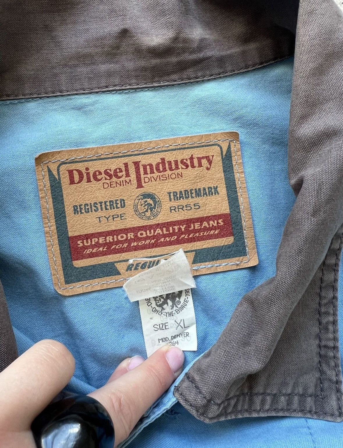 Diesel Vintage Diesel Denim Jacket Size US XL / EU 56 / 4 - 7 Thumbnail