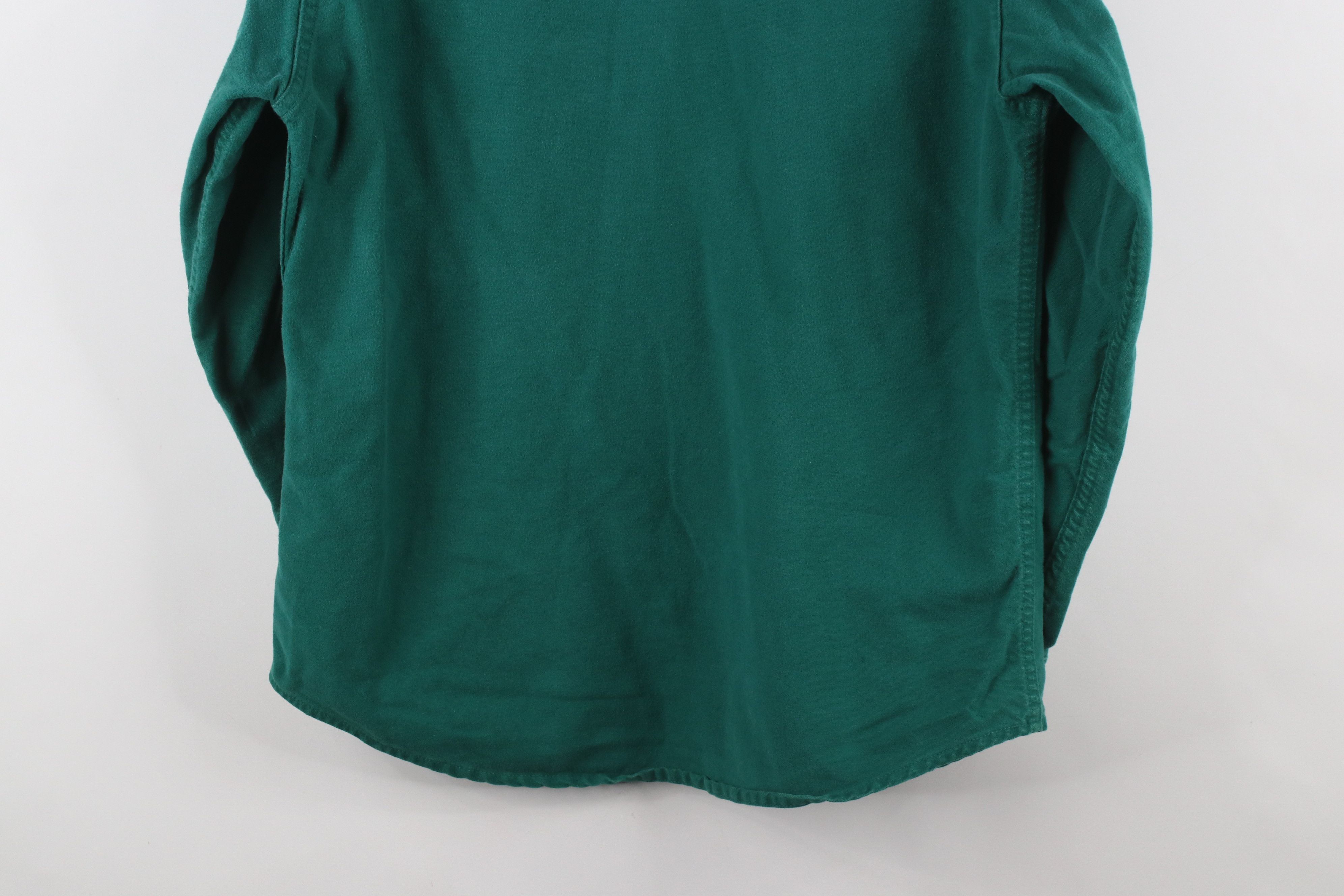 Vintage Vintage 70s Streetwear Chamois Cloth Button Shirt Green USA Size US L / EU 52-54 / 3 - 10 Thumbnail