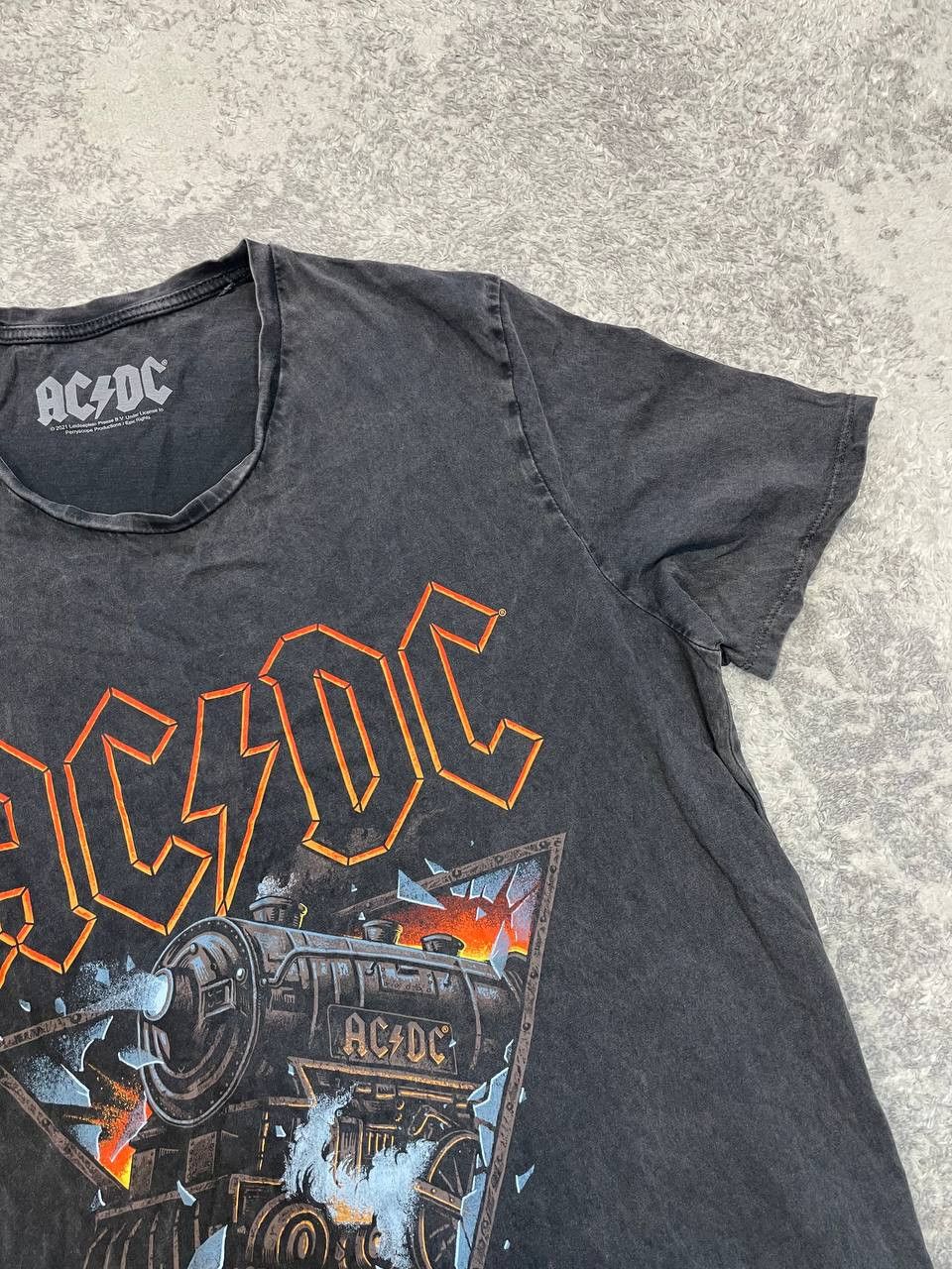 AC/DC AC/DC Vintage Style T-Shirt with Large Print, Size L-XL Size US L / EU 52-54 / 3 - 3 Thumbnail