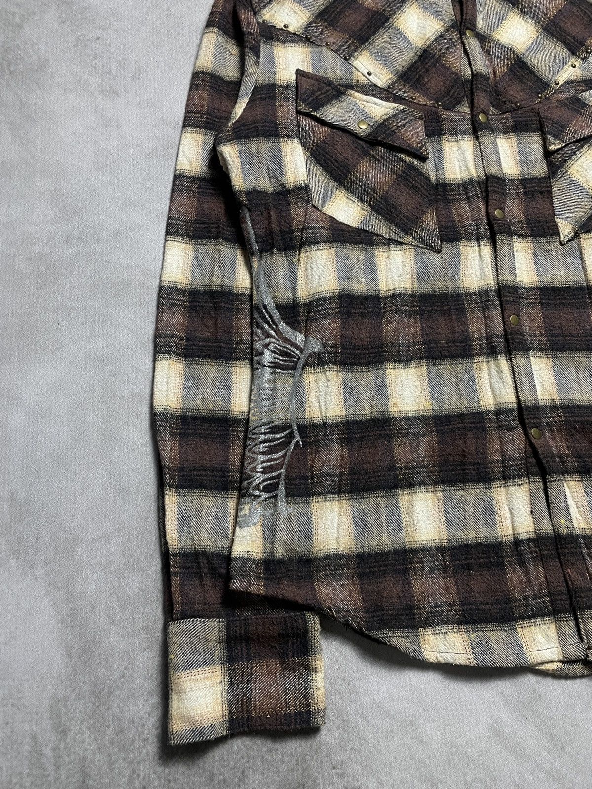 14th Addiction 2000’s Lav - Studded Tribal Shirt Size US M / EU 48-50 / 2 - 3 Thumbnail