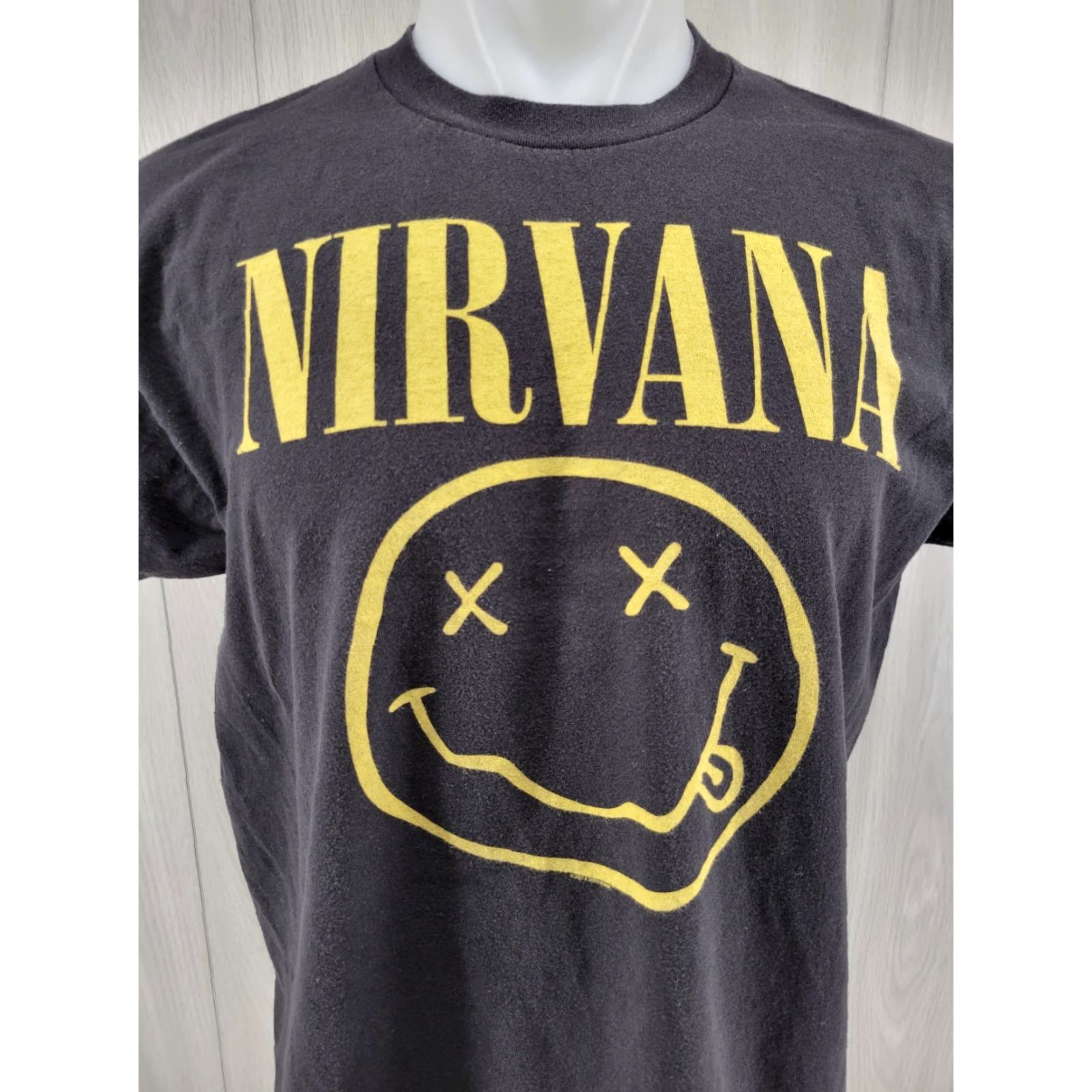 Tultex VINTAGE Nirvana Smiley Face T Shirt Tee Large Size US L / EU 52-54 / 3 - 2 Thumbnail