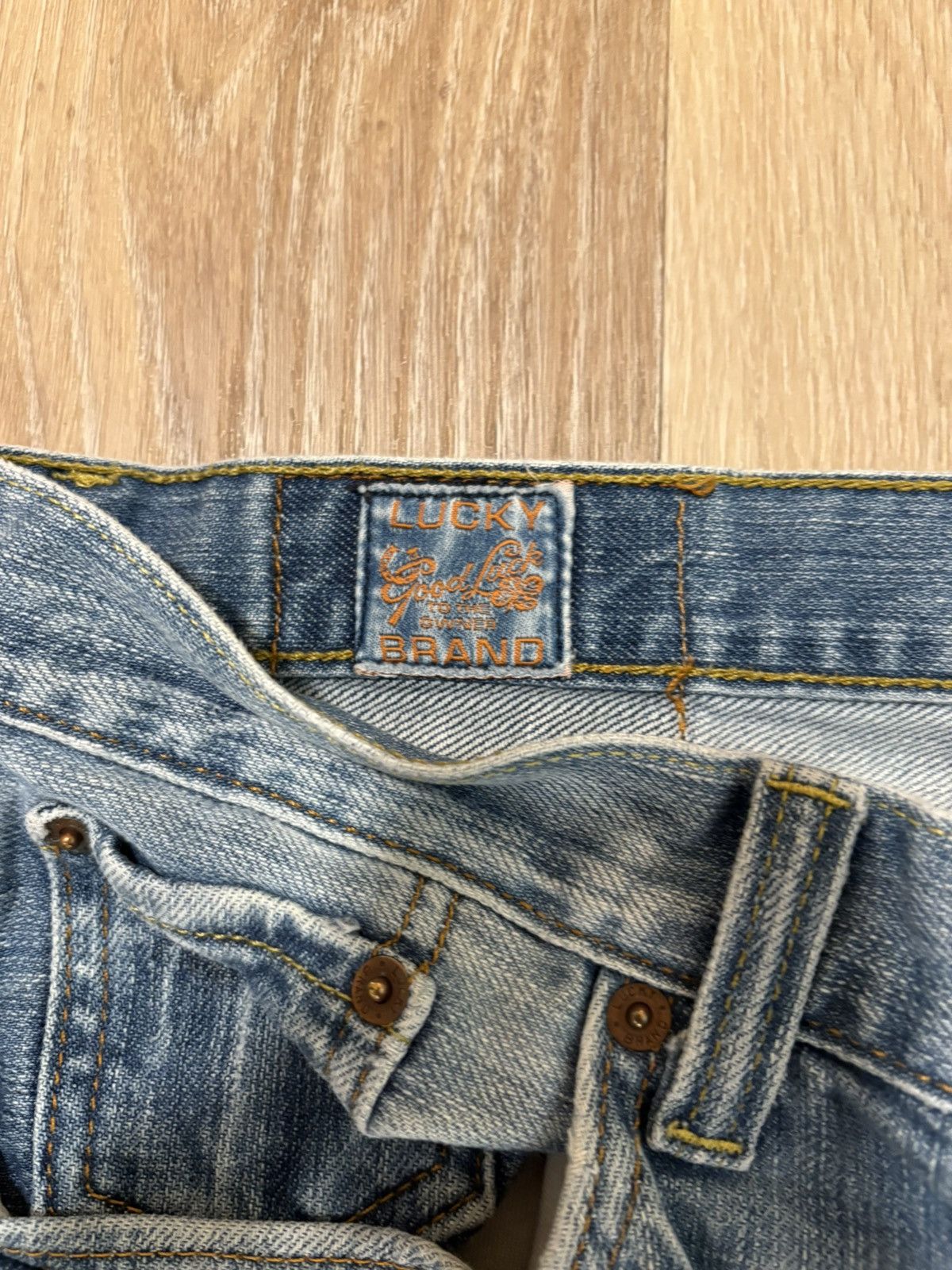 Lucky Brand Vintage Lucky Brand Jeans – Made in USA – Light Wash Size US 33 - 5 Thumbnail