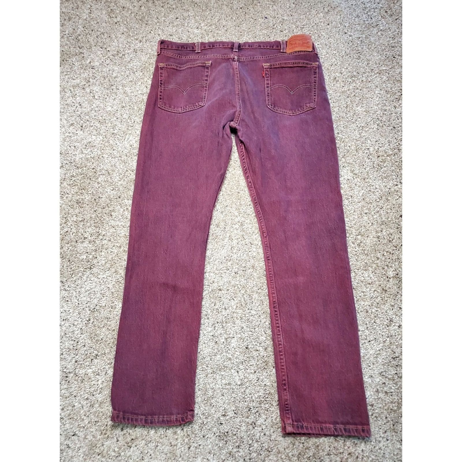 Levi's Levi's 510 Jeans 38X30 Mens Slim Straight Red Wash Denim (Regular) 5-Pocket Stretch Size US 38 / EU 54 - 6 Thumbnail
