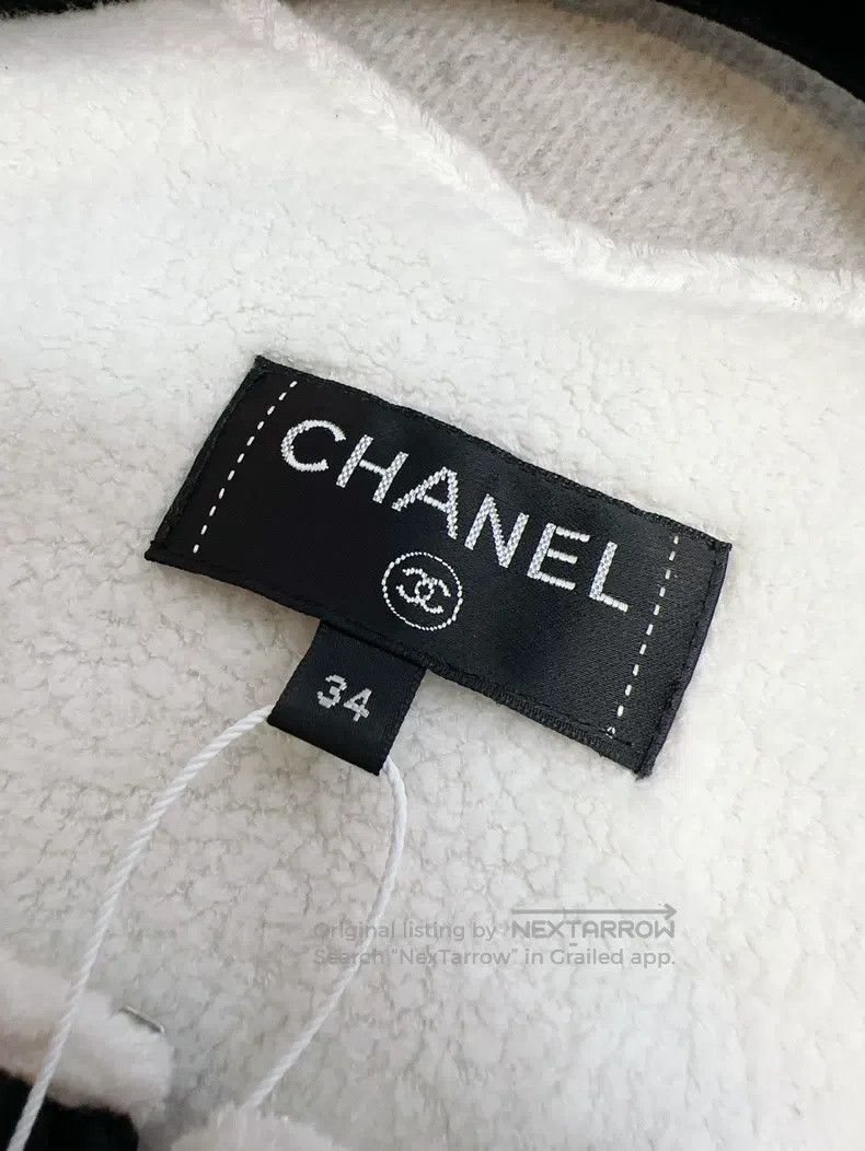 Chanel Chanel Black embroidered full-print double C square collar Size XXS / US 00 / IT 34 - 4 Thumbnail