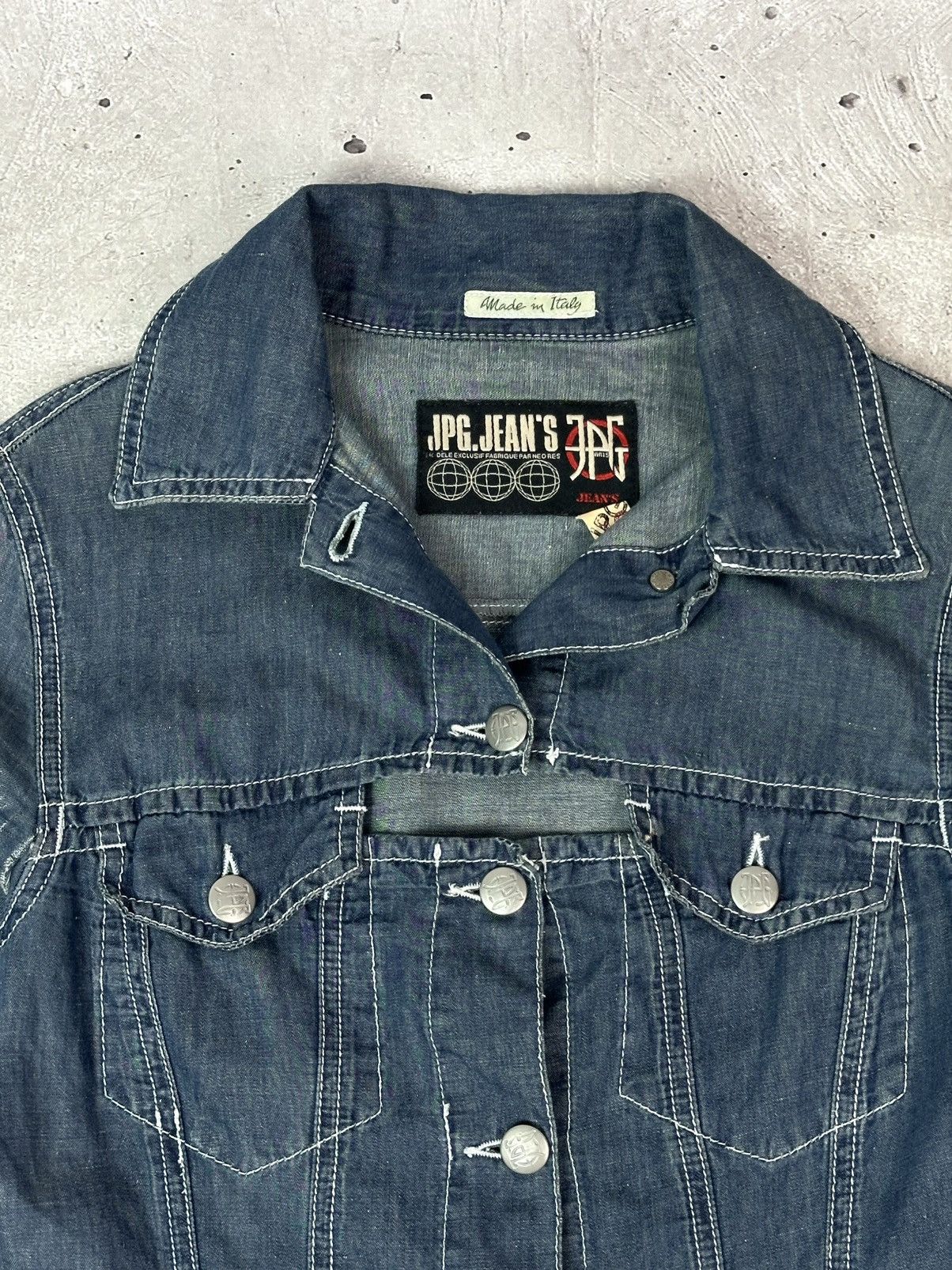Jean Paul Gaultier Vintage JPG Jean Paul Gaultier Blue Denim Light Jacket Size M / US 6-8 / IT 42-44 - 6 Thumbnail