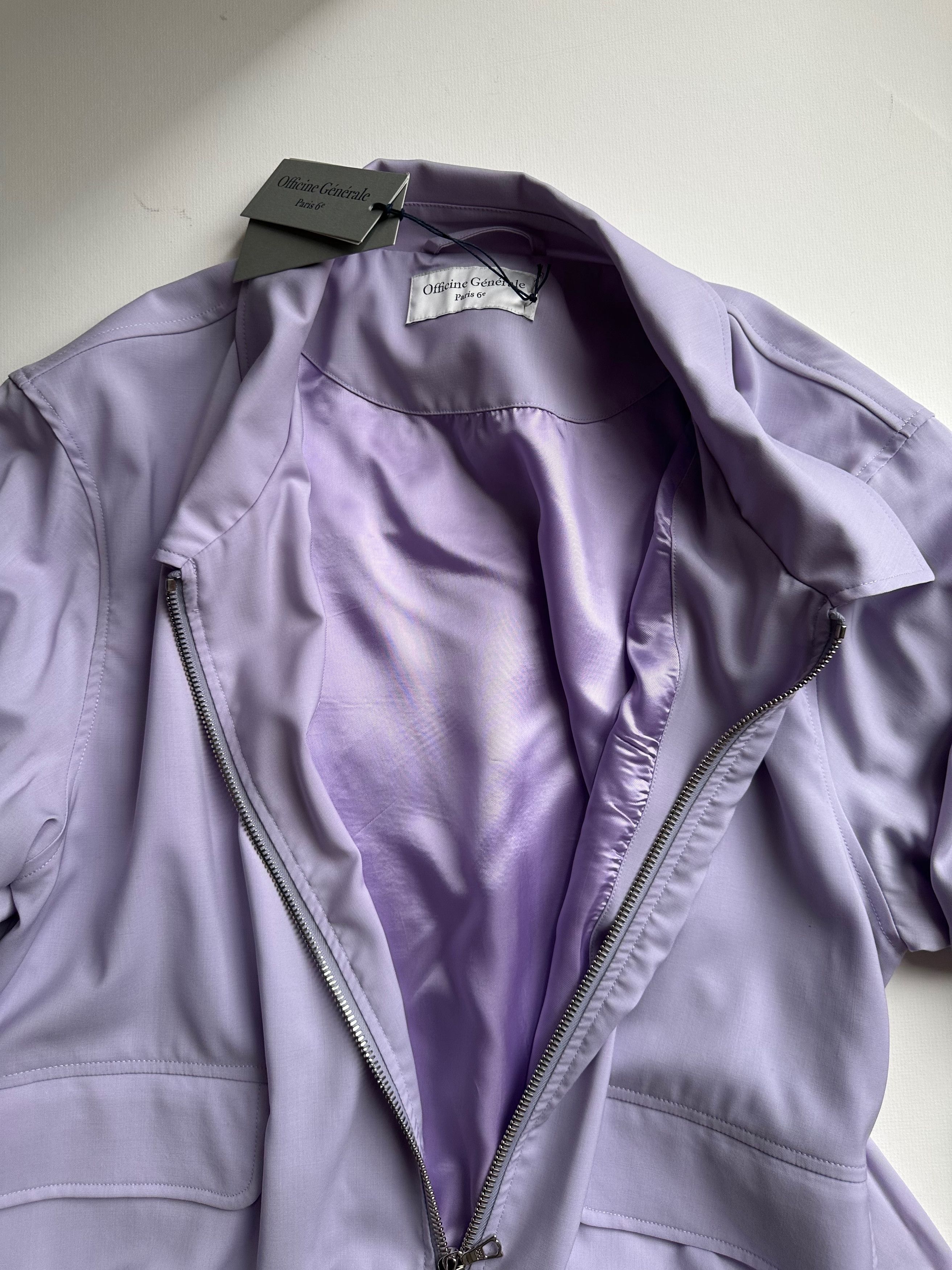 Officine Generale Officine Générale Marty Wool Jacket - Parme - XXL (NWT) Size US XXL / EU 58 / 5 - 6 Thumbnail