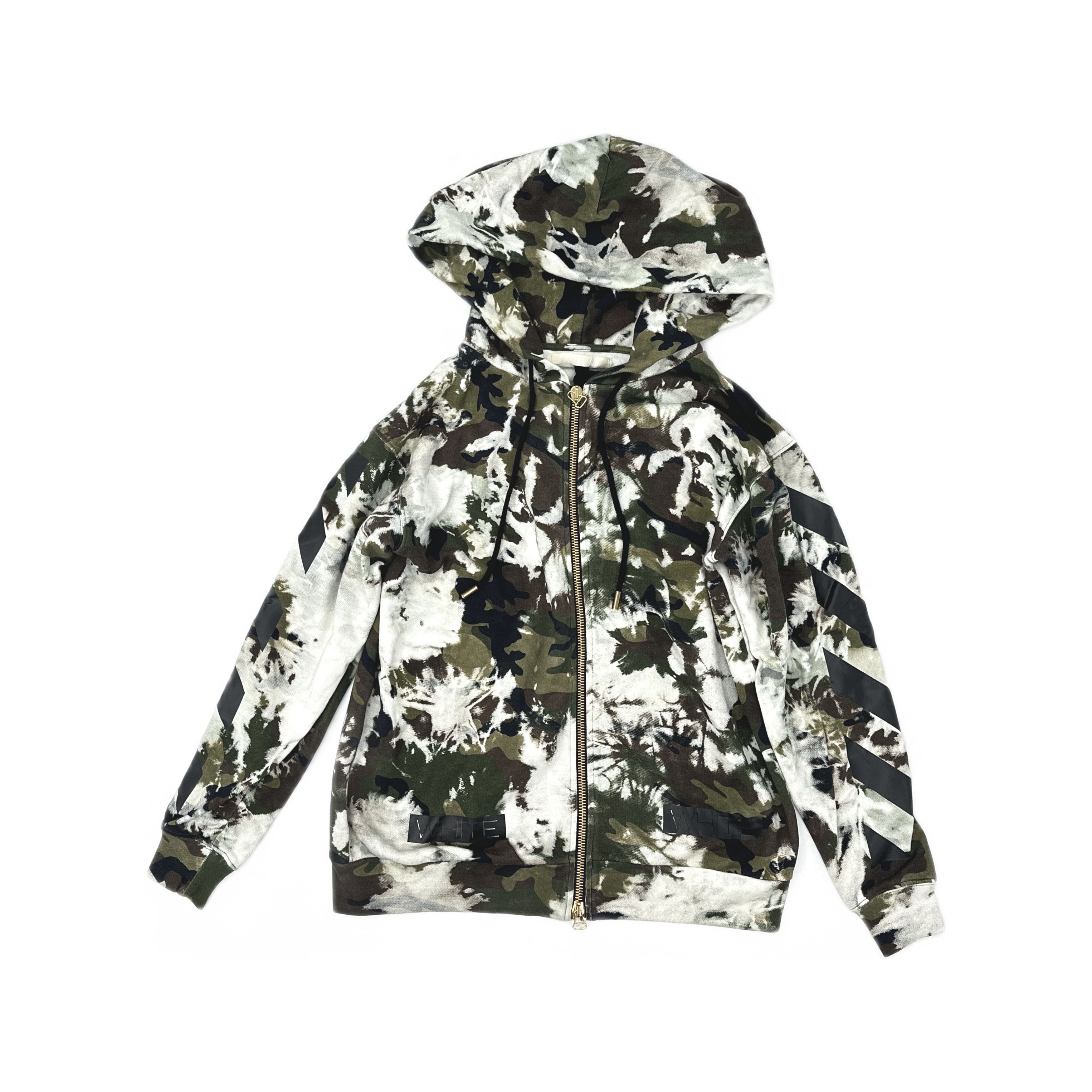 Off-White Off-White Camouflage Zip Hoodie Size XXS Size US XXS / EU 40 - 1 Thumbnail