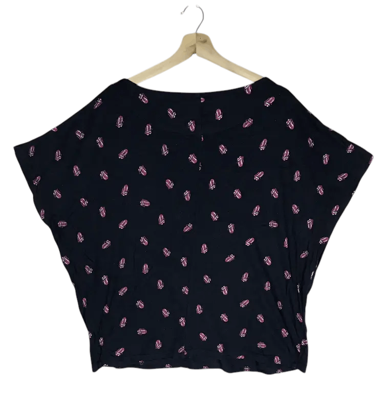 The Rolling Stones 2012 The Rolling Stones X Jeanasis Fullprint Batwing Design Size ONE SIZE - 2 Thumbnail
