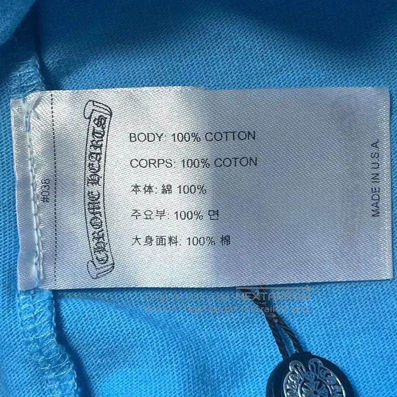 Chrome Hearts Chrome Hearts Long Sleeve Blue T-Shirt . Size US XL / EU 56 / 4 - 4 Thumbnail