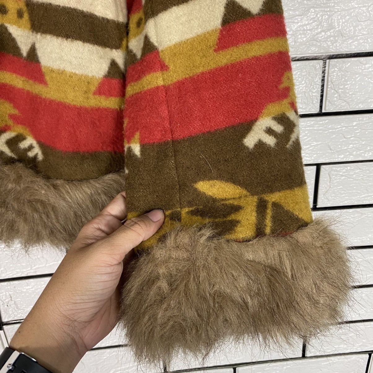 Hysteric Glamour Ozone Community Faux Fur Jacket Striped Design Size US M / EU 48-50 / 2 - 16 Thumbnail