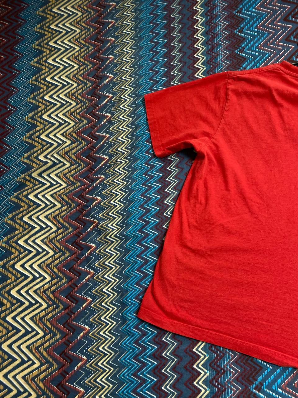 Nike Streetwear red T-Shirt Nike logo print Crazy Y2K Vintage Size US M / EU 48-50 / 2 - 17 Thumbnail