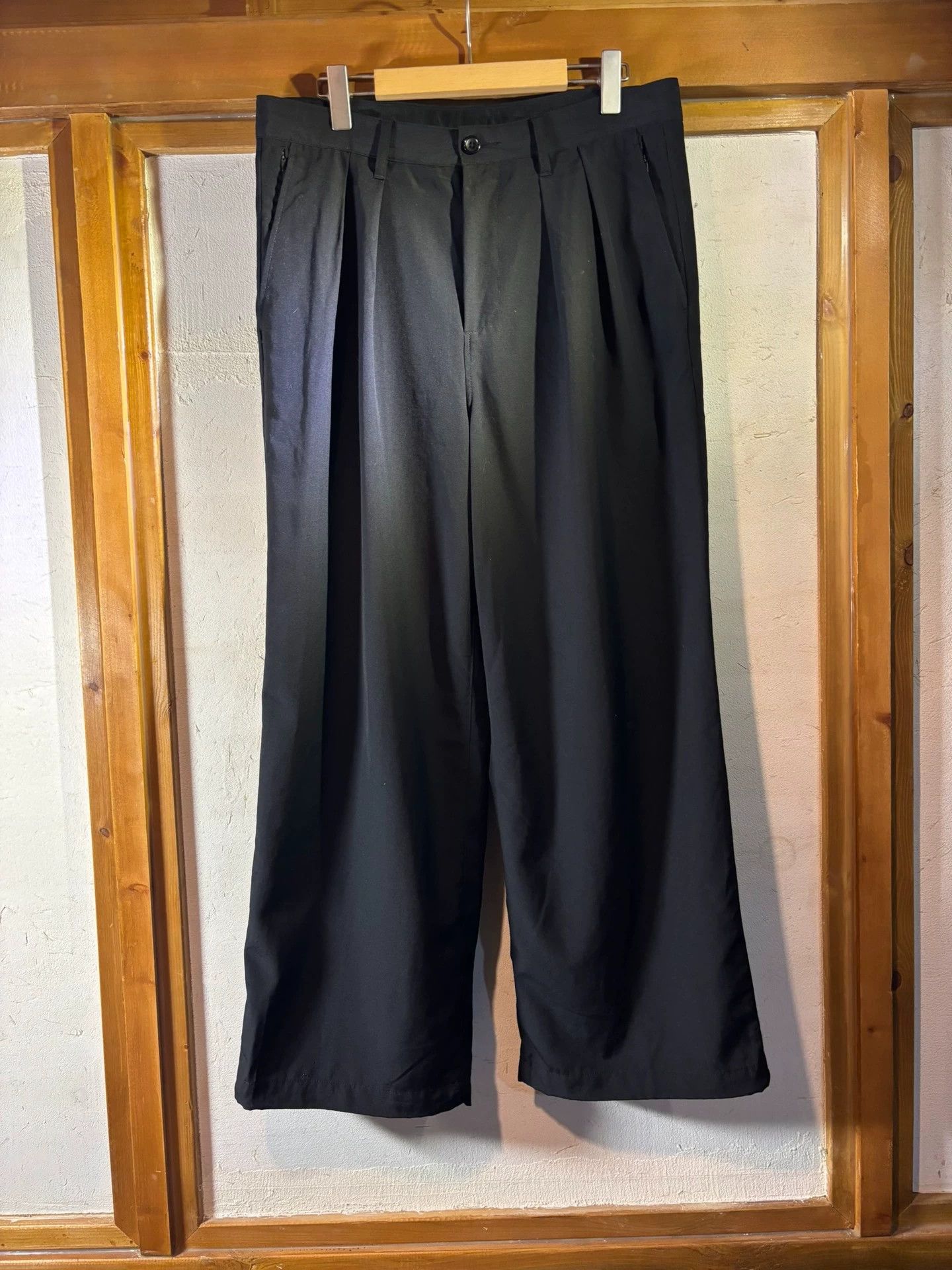 Beams Plus beams theA 25ss worsted wool wide leg trousers L 99% new Size US 34 / EU 50 - 1 Thumbnail