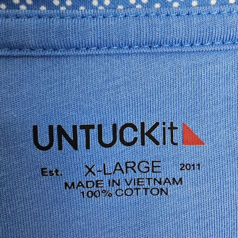 UNTUCKit Untuckit Geometric Print Polo Shirt XL Minimalist Business Size US XL / EU 56 / 4 - 6 Thumbnail