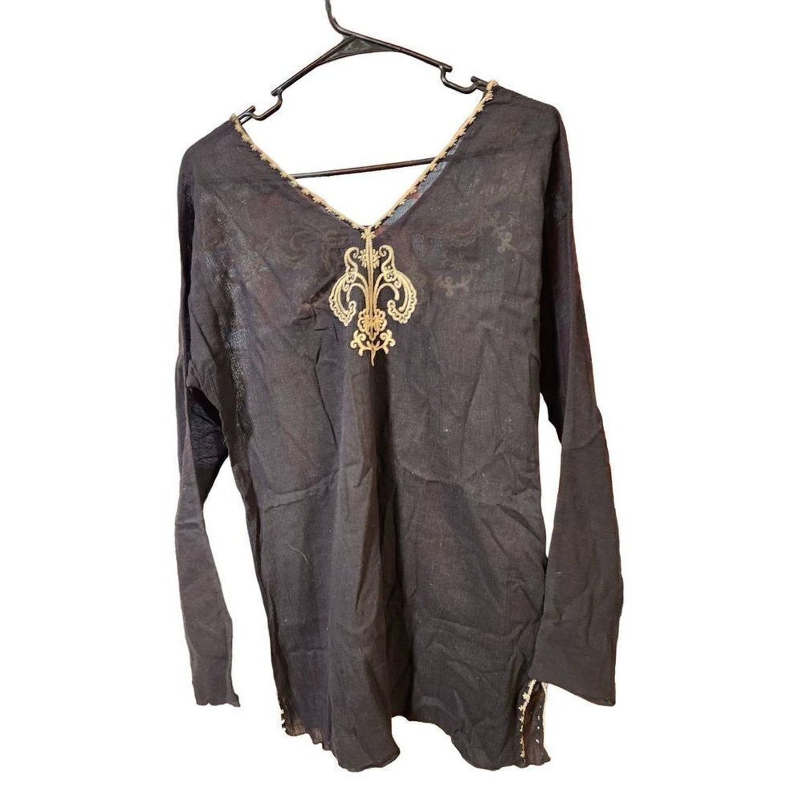 Lucky Brand Lucky brand S black blouse beautiful Size S / US 4 / IT 40 - 3 Thumbnail