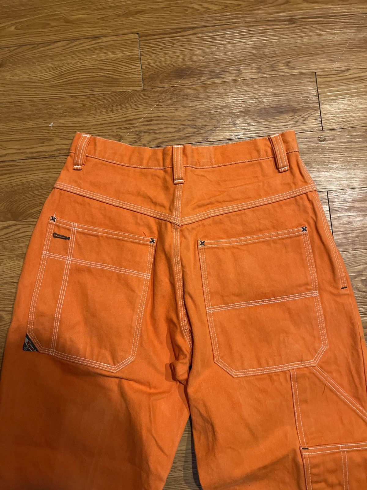 Vintage crazy vintage 90’s orange baggy regal wear jeans Size US 29 - 3 Thumbnail