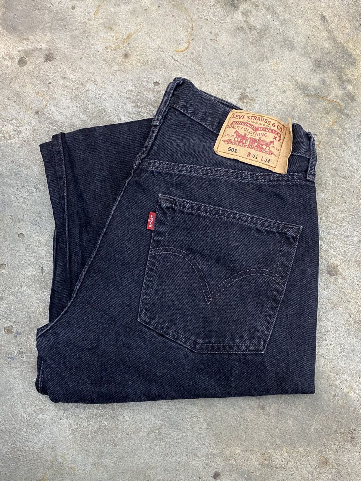Levi's Levi's 501 black jeans wash Size US 31 - 9 Thumbnail